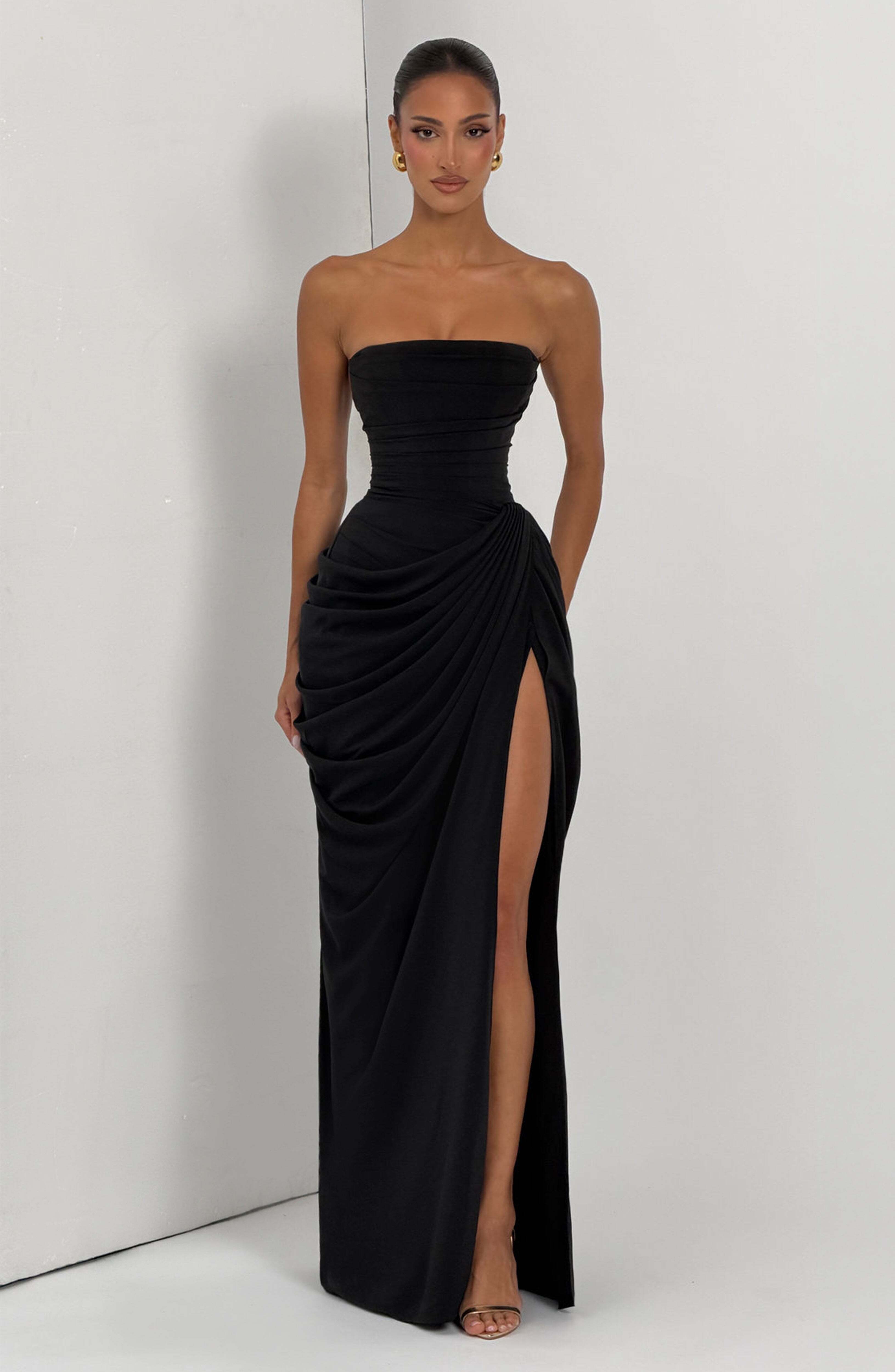 Cyra Maxi Dress - Black - Image 9