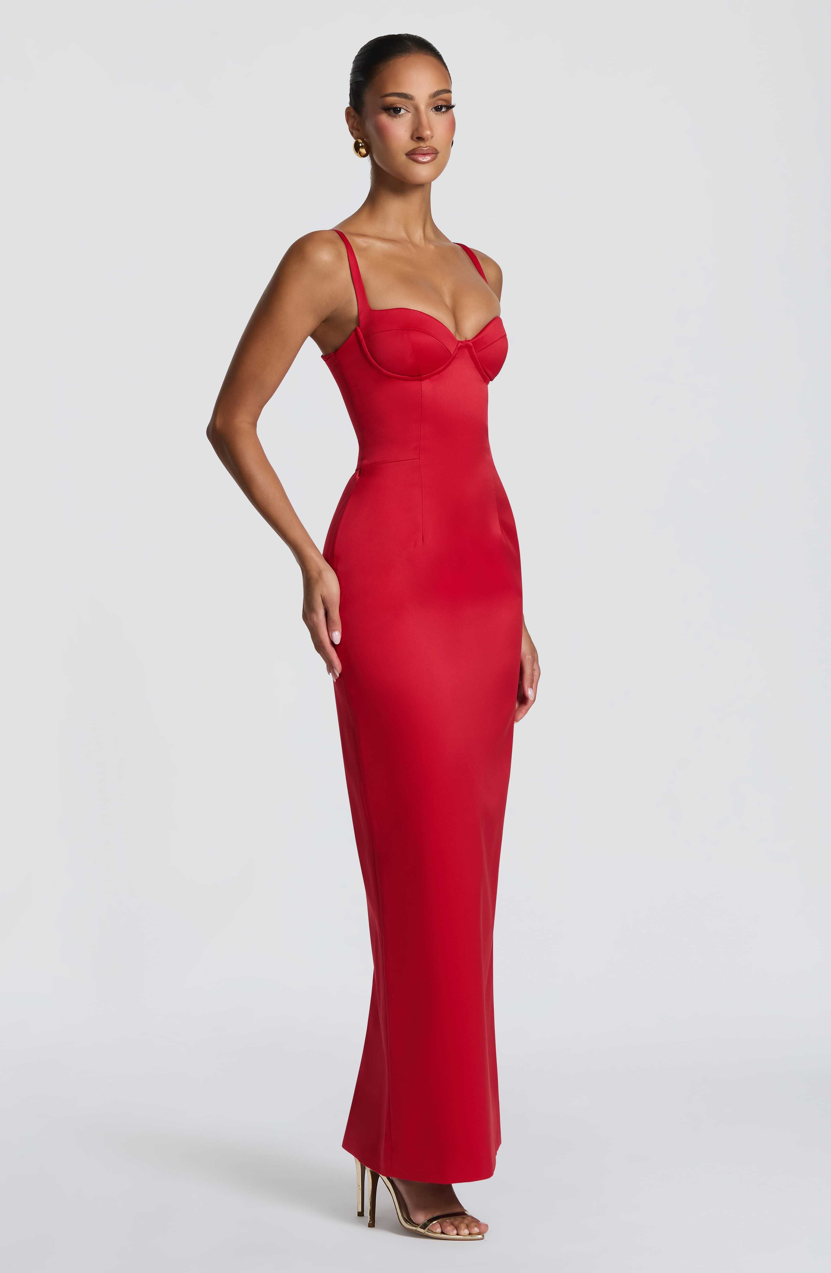 Bennett Maxi Dress - Red - Image 3