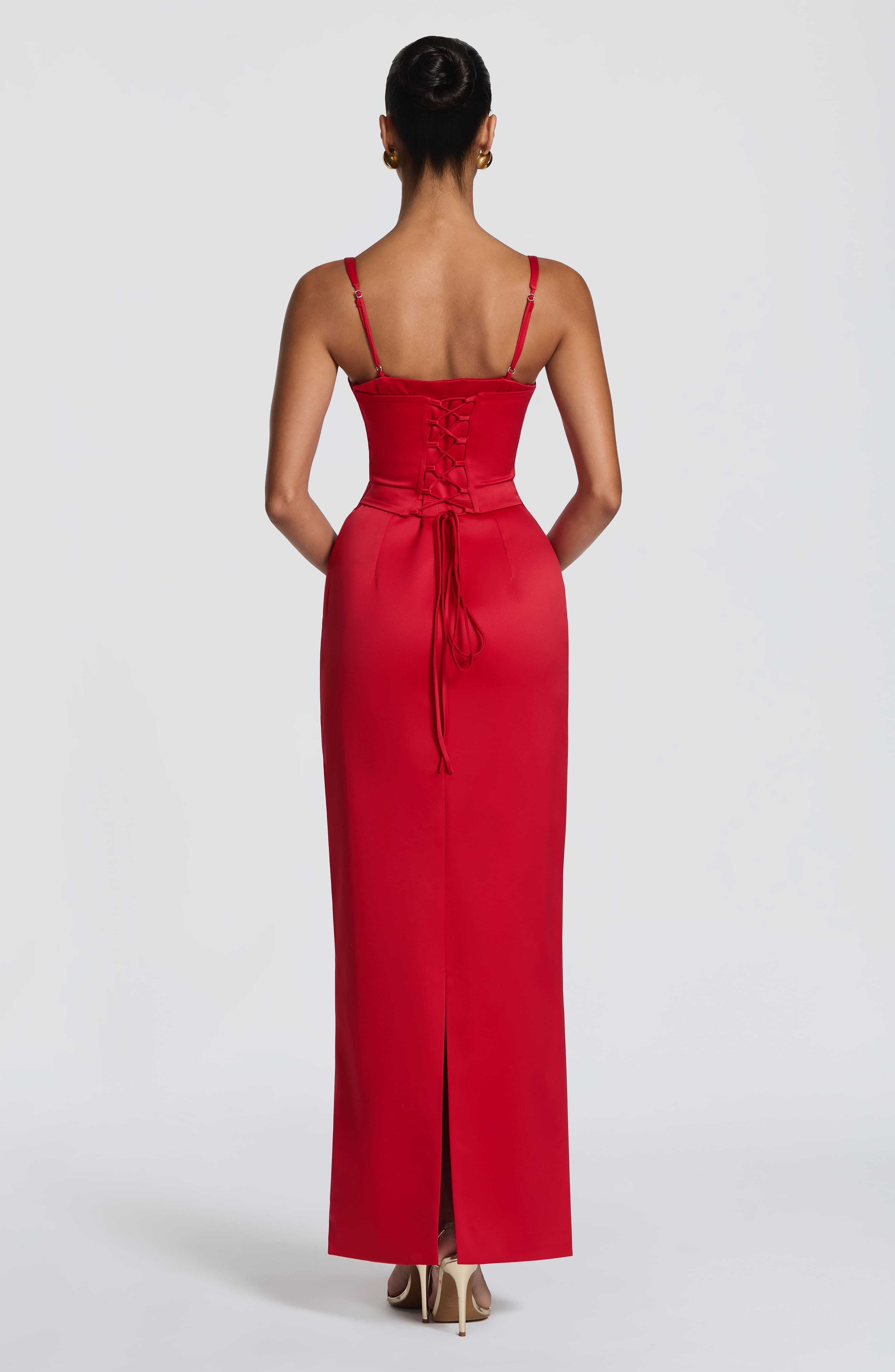 Bennett Maxi Dress - Red - Image 2