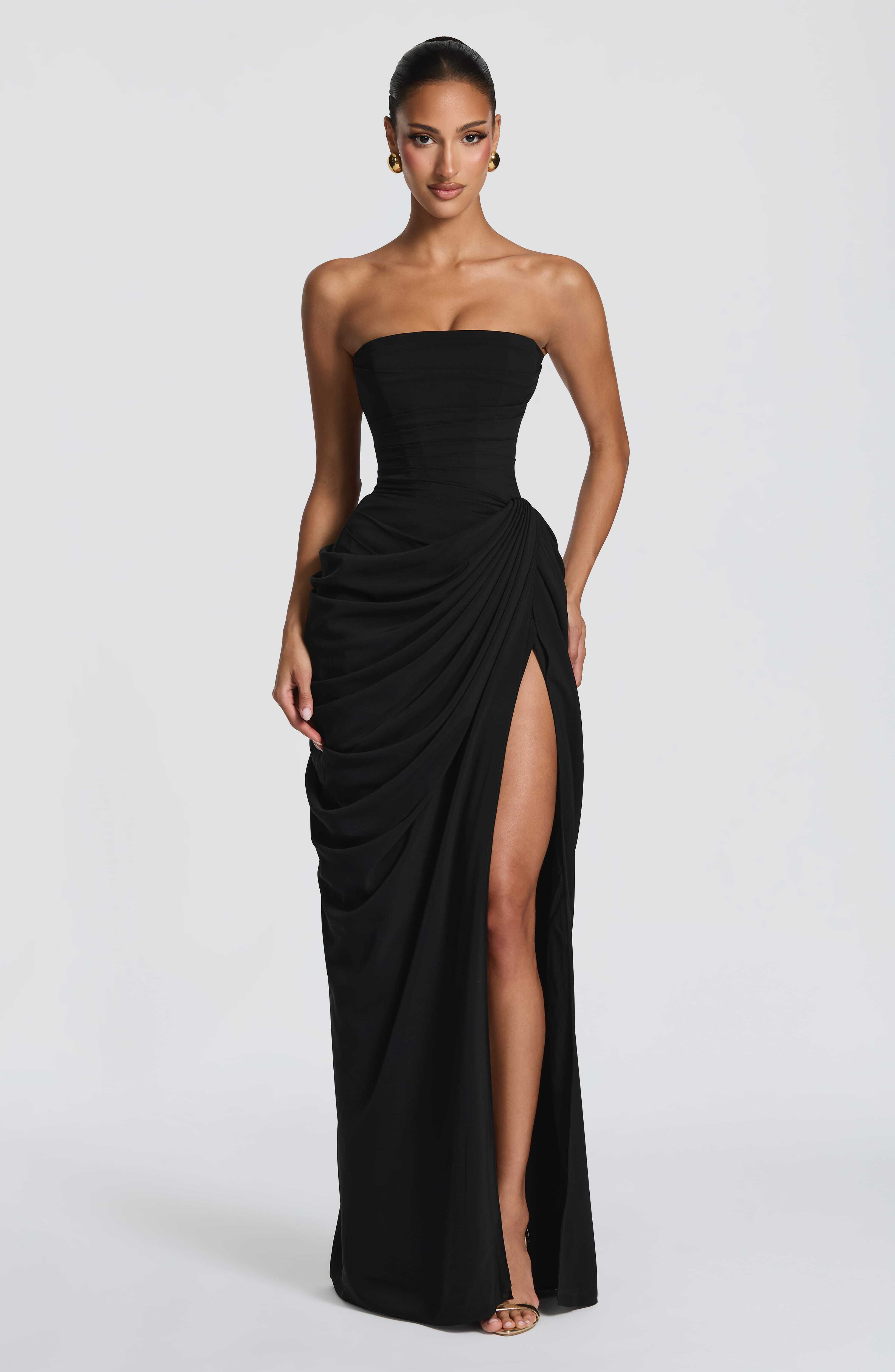 Cyra Maxi Dress - Black