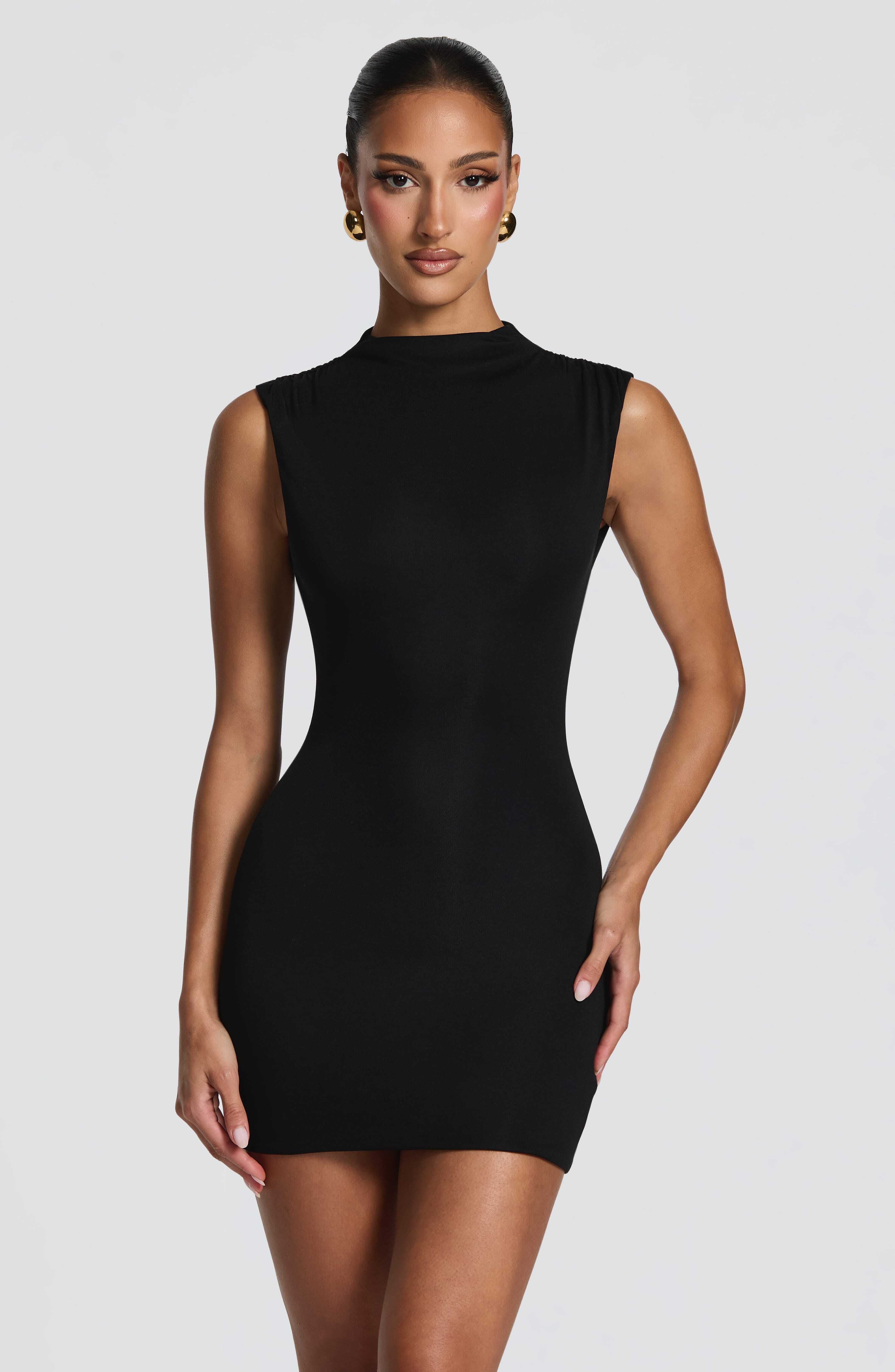 Soline Mini Dress - Black - Image 6