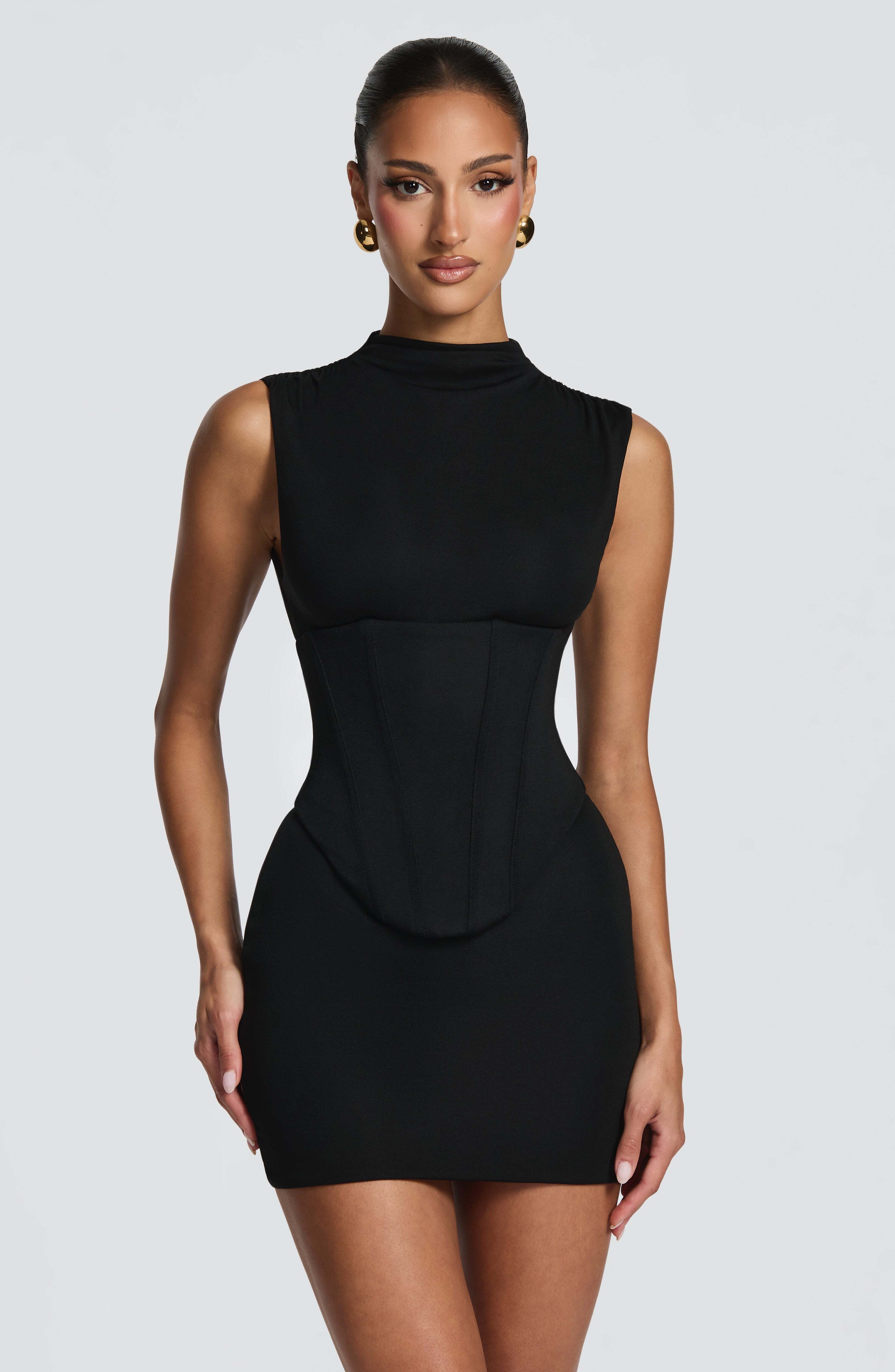 Soline Mini Dress - Black