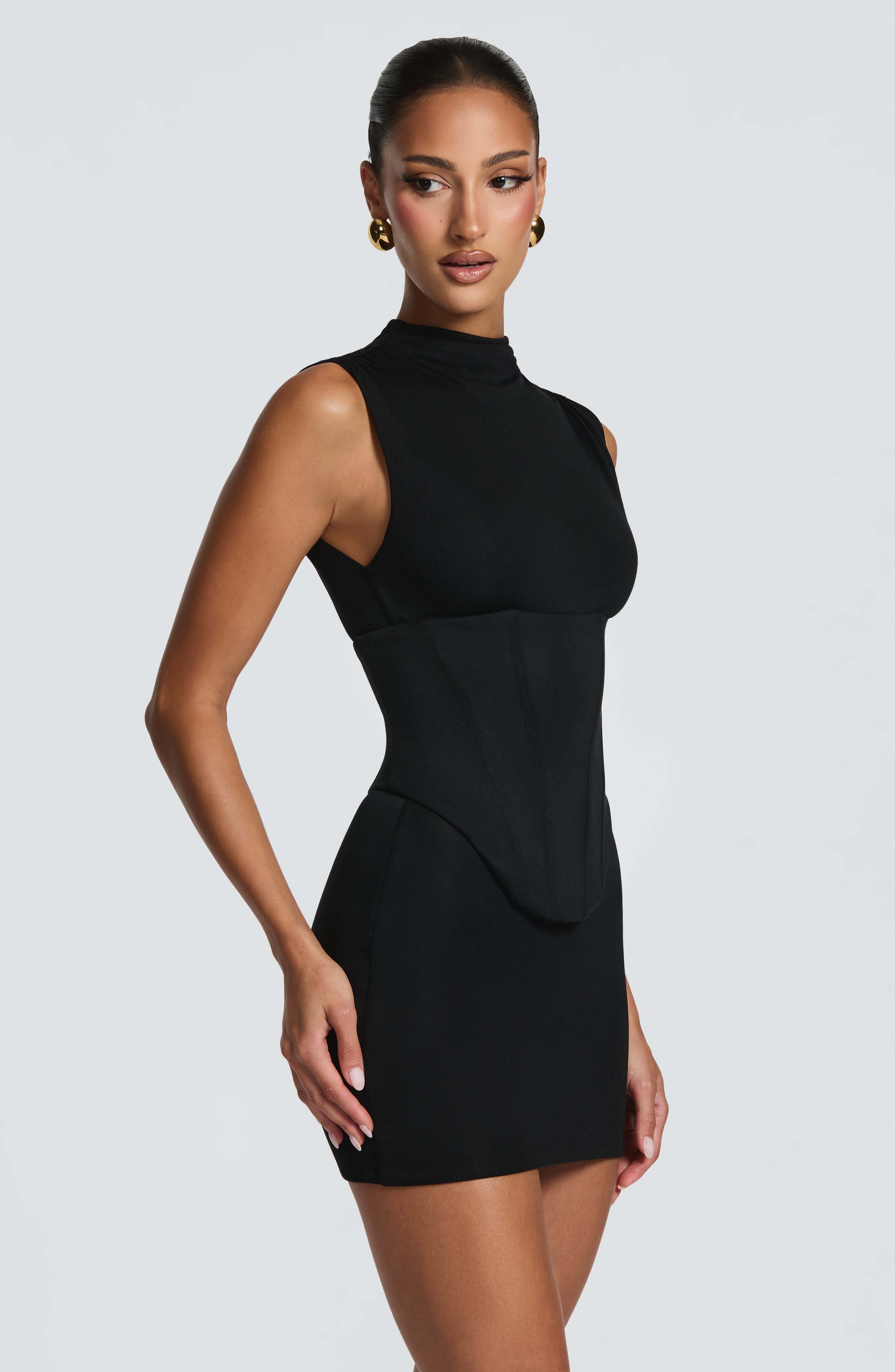 Soline Mini Dress - Black - Image 5