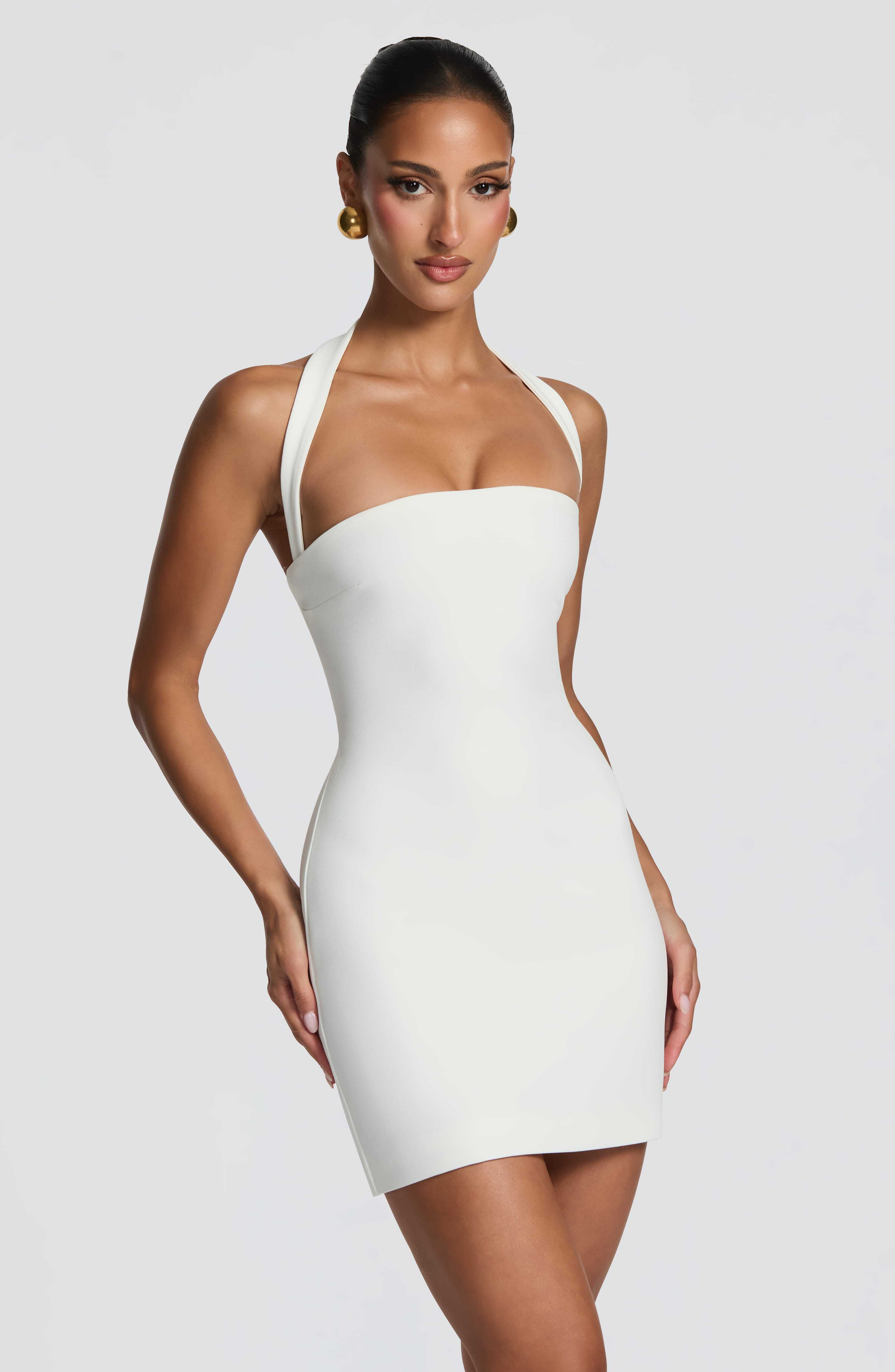 Tamsin Mini Dress - Ivory - Image 4