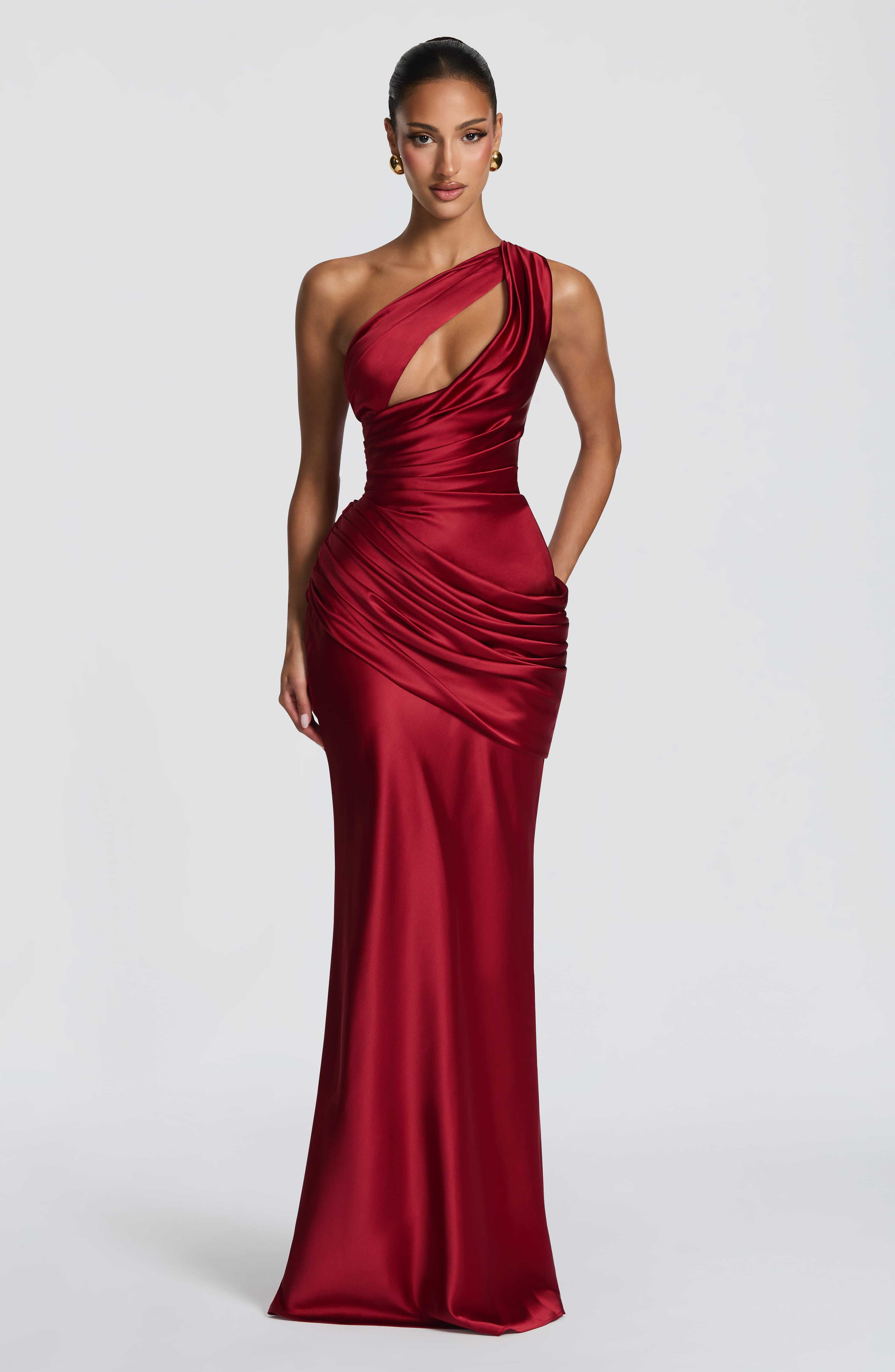 Emina Maxi Dress - Deep Red
