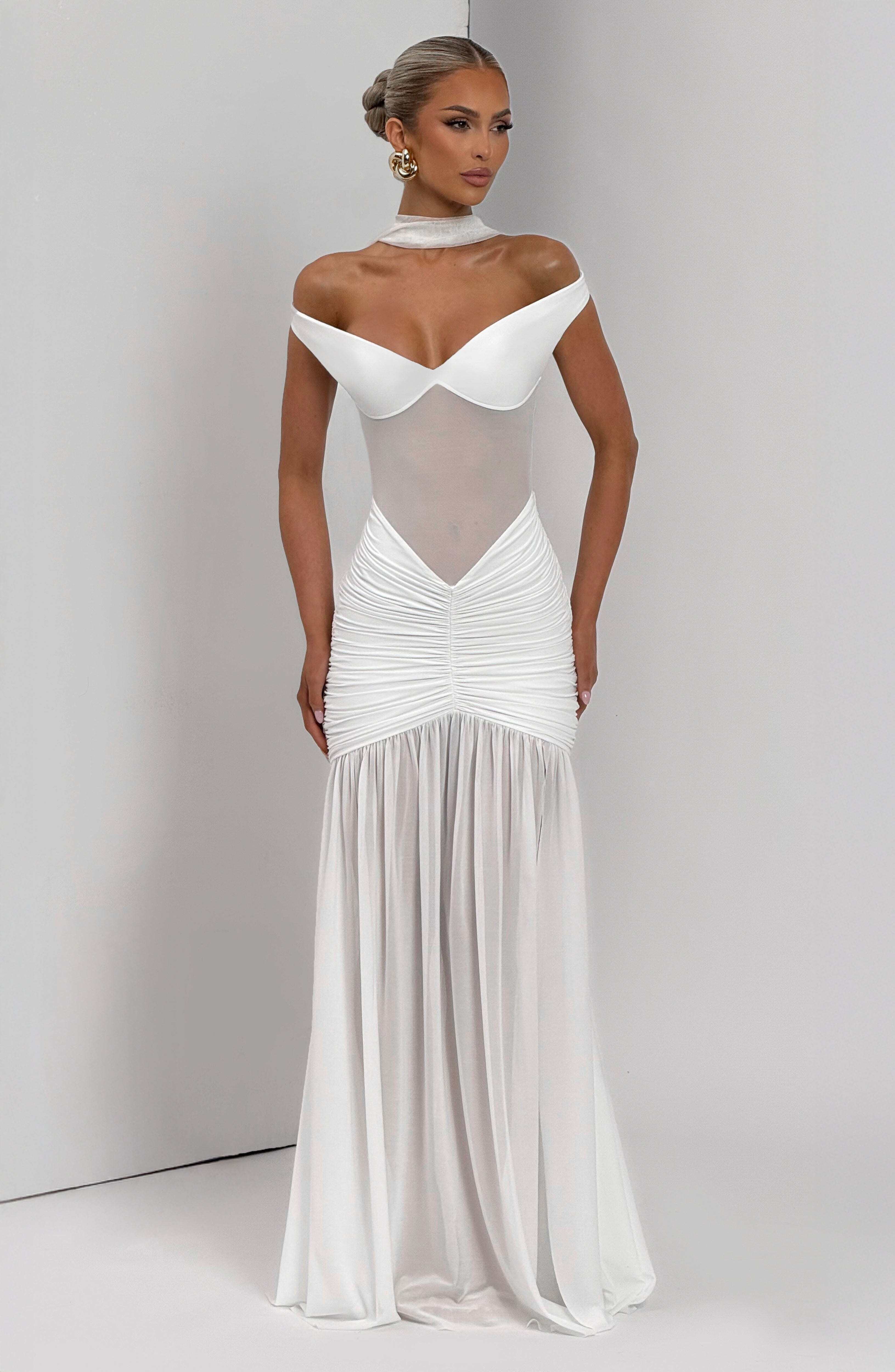 Alaia Maxi Dress - Ivory - Image 4