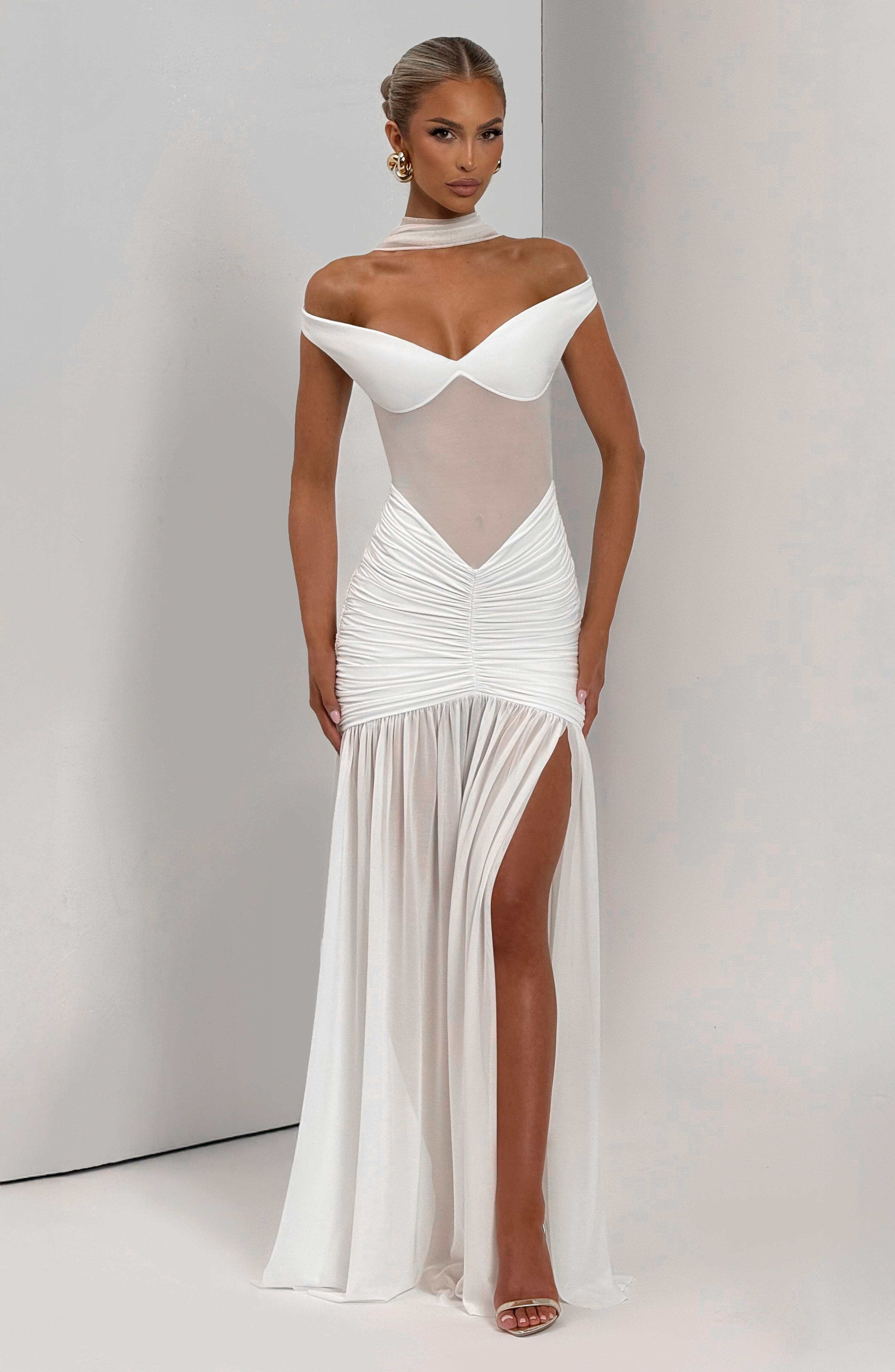 Alaia Maxi Dress - Ivory - Image 6