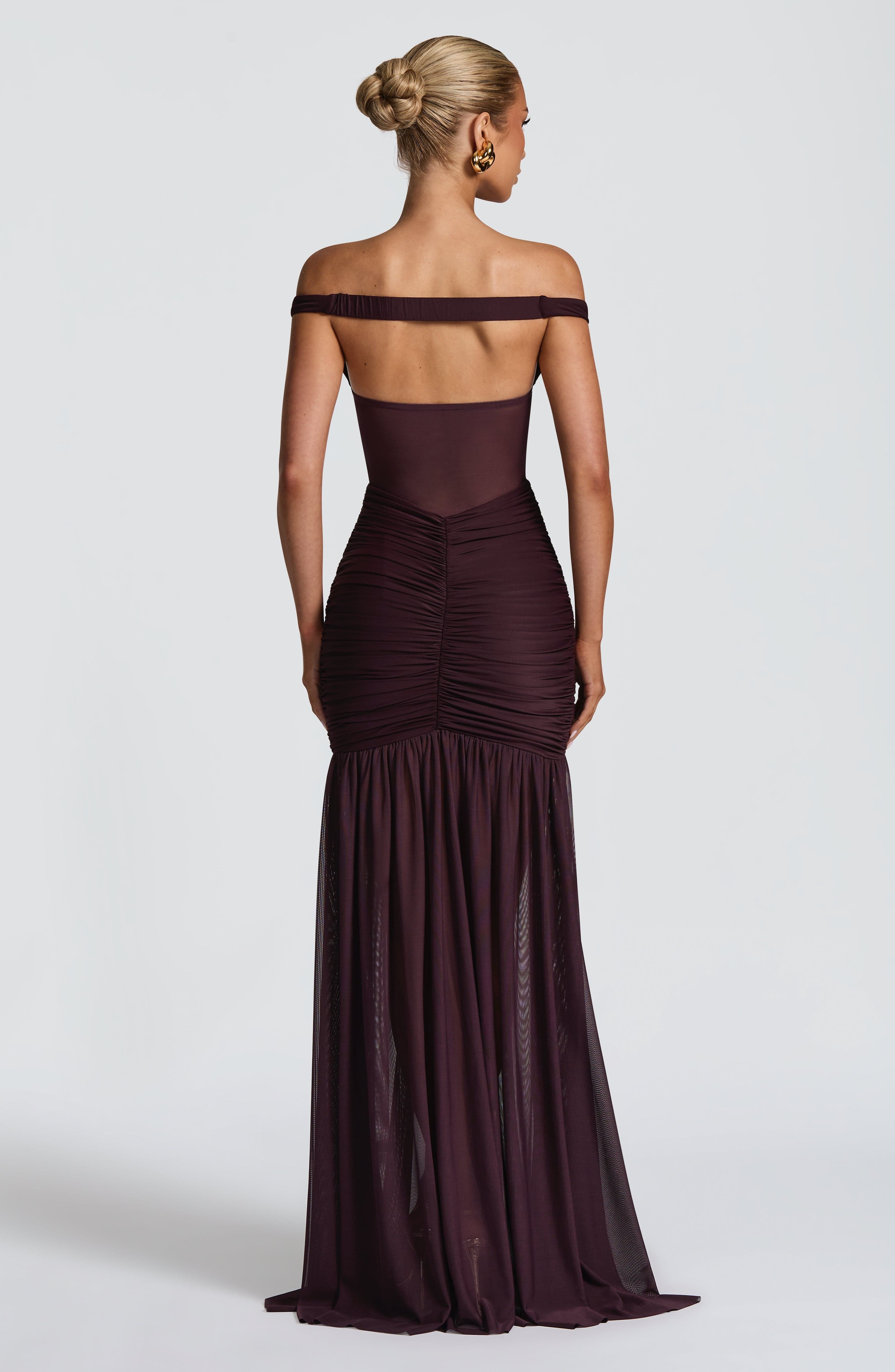 Alaia Maxi Dress - Plum - Image 4