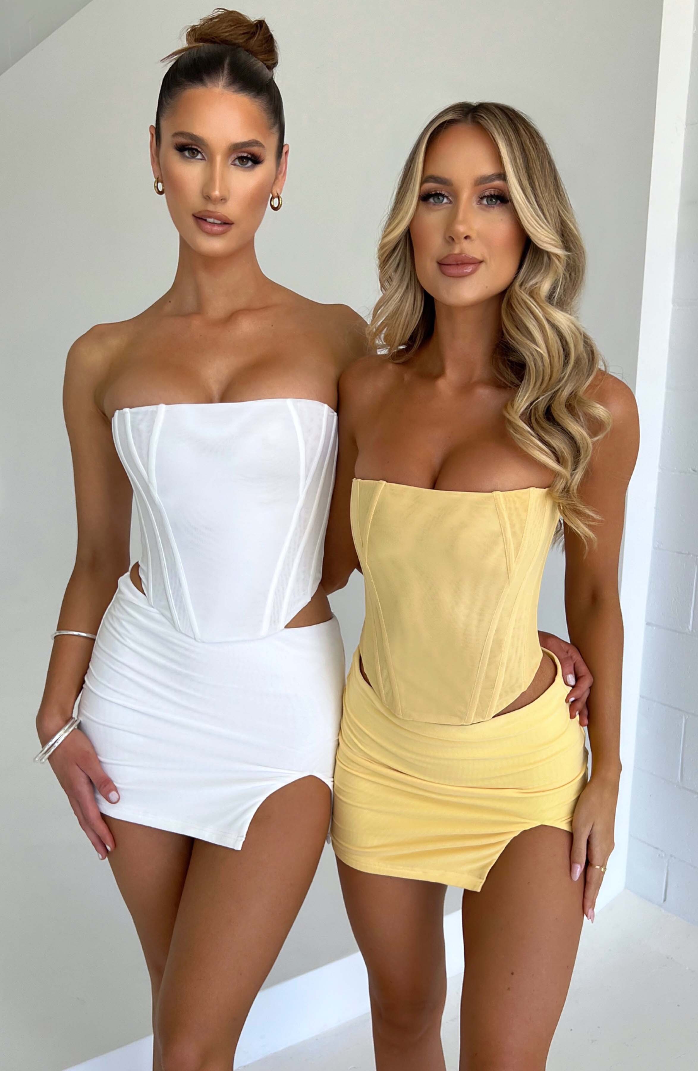Alina Mini Skirt - Lemon - Image 4