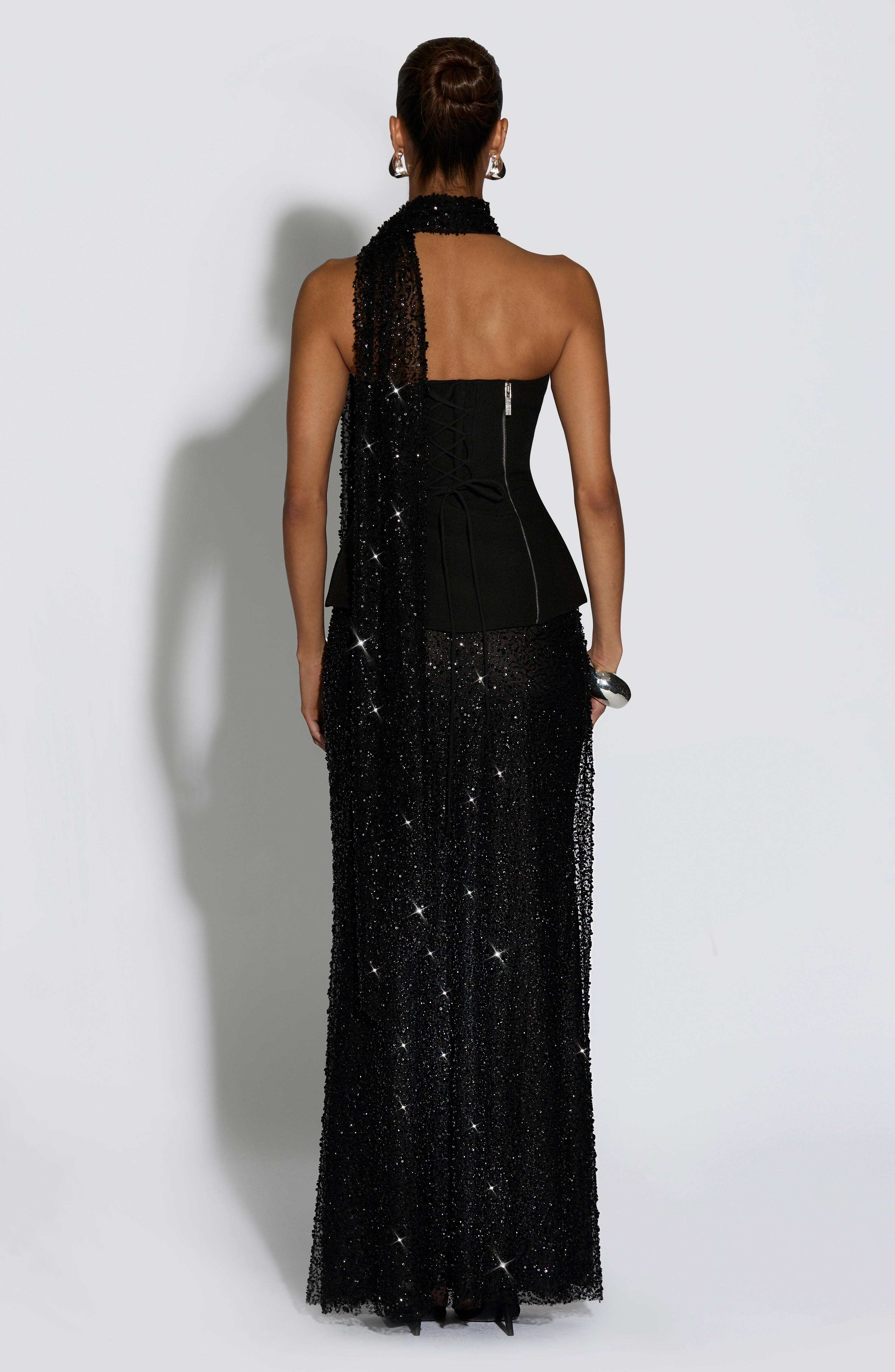 Allaire Maxi Skirt - Black - Image 6