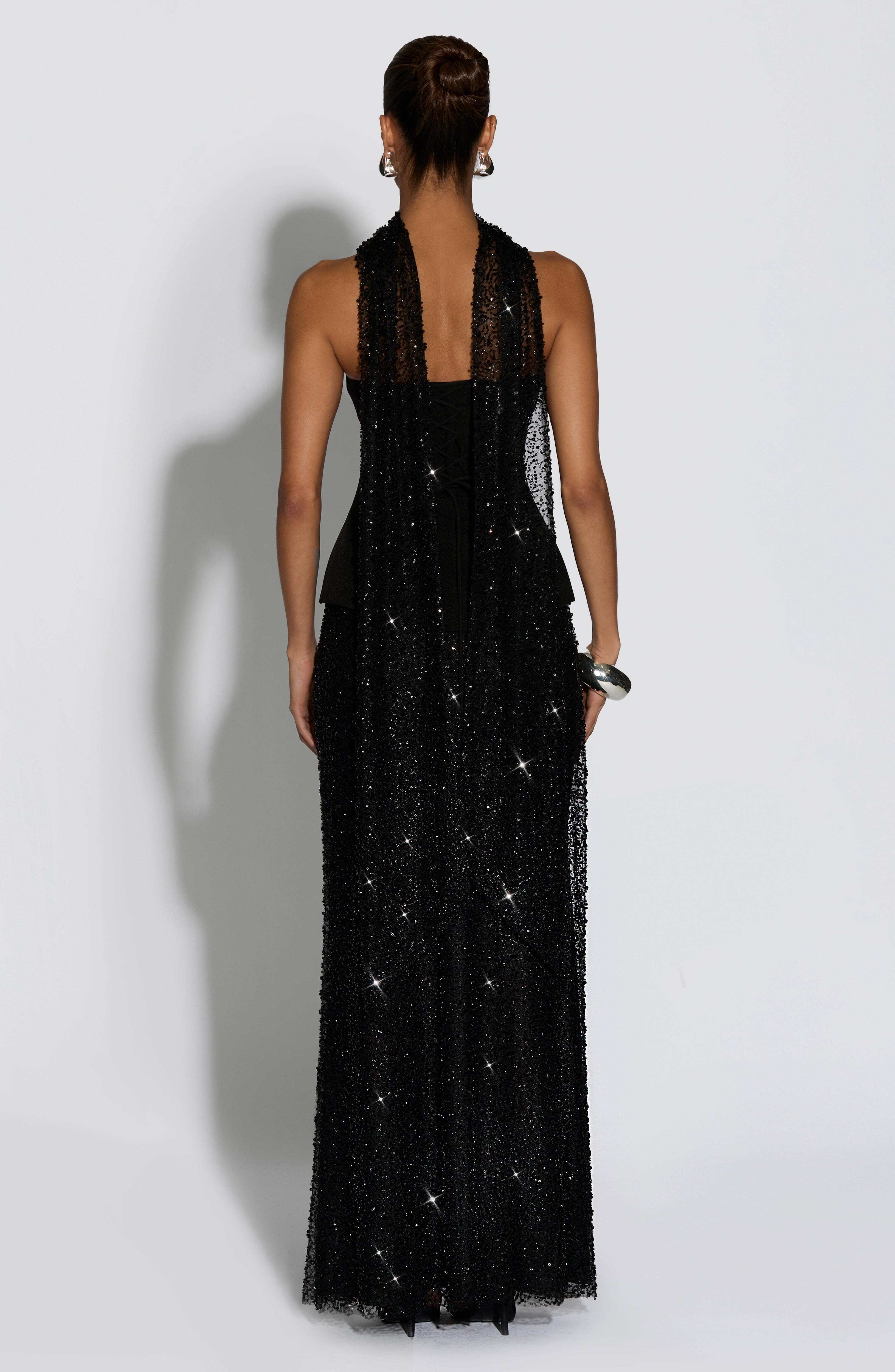 Allaire Maxi Skirt - Black - Image 3