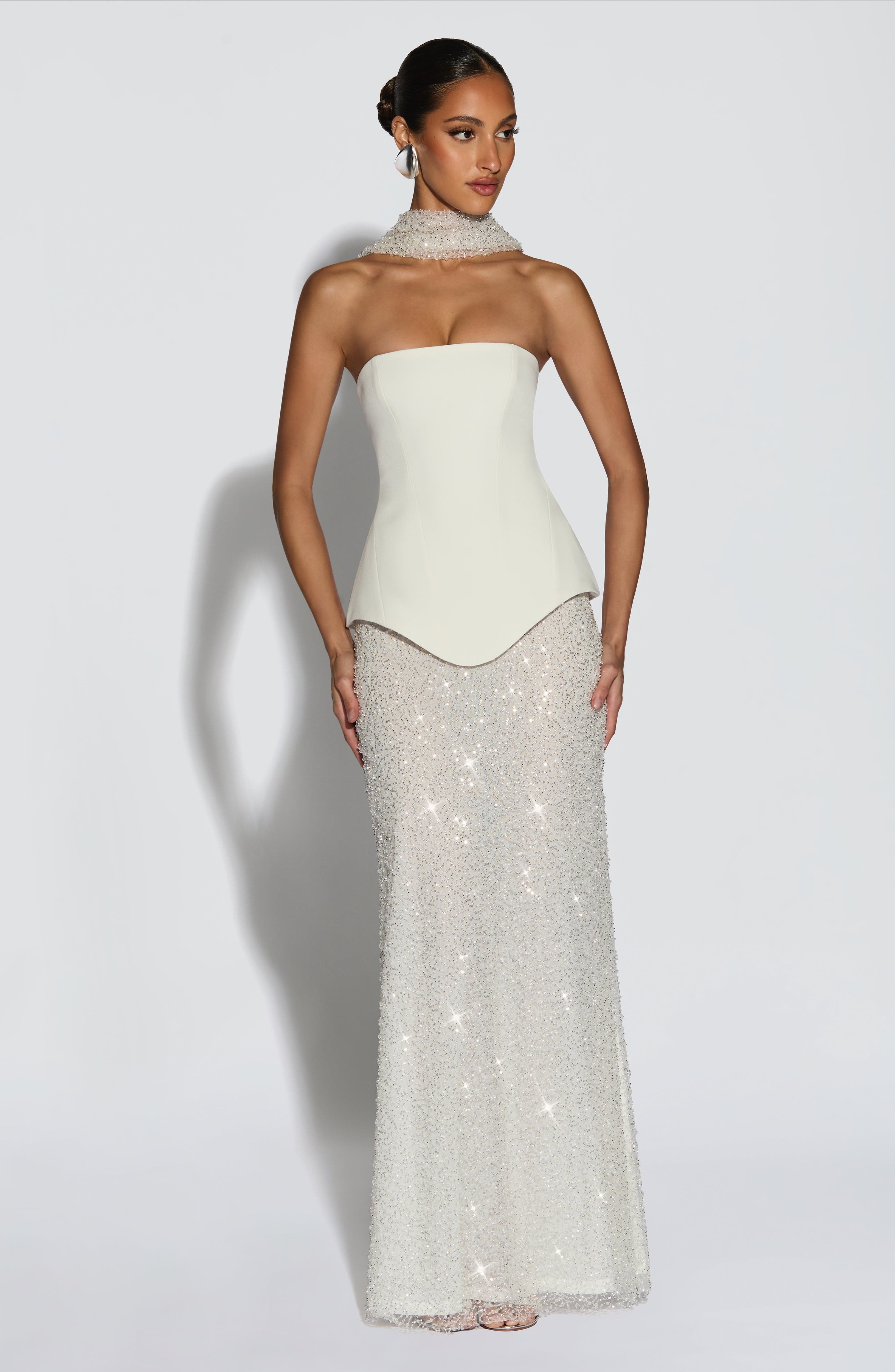 Allaire Maxi Skirt - Ivory - Image 2