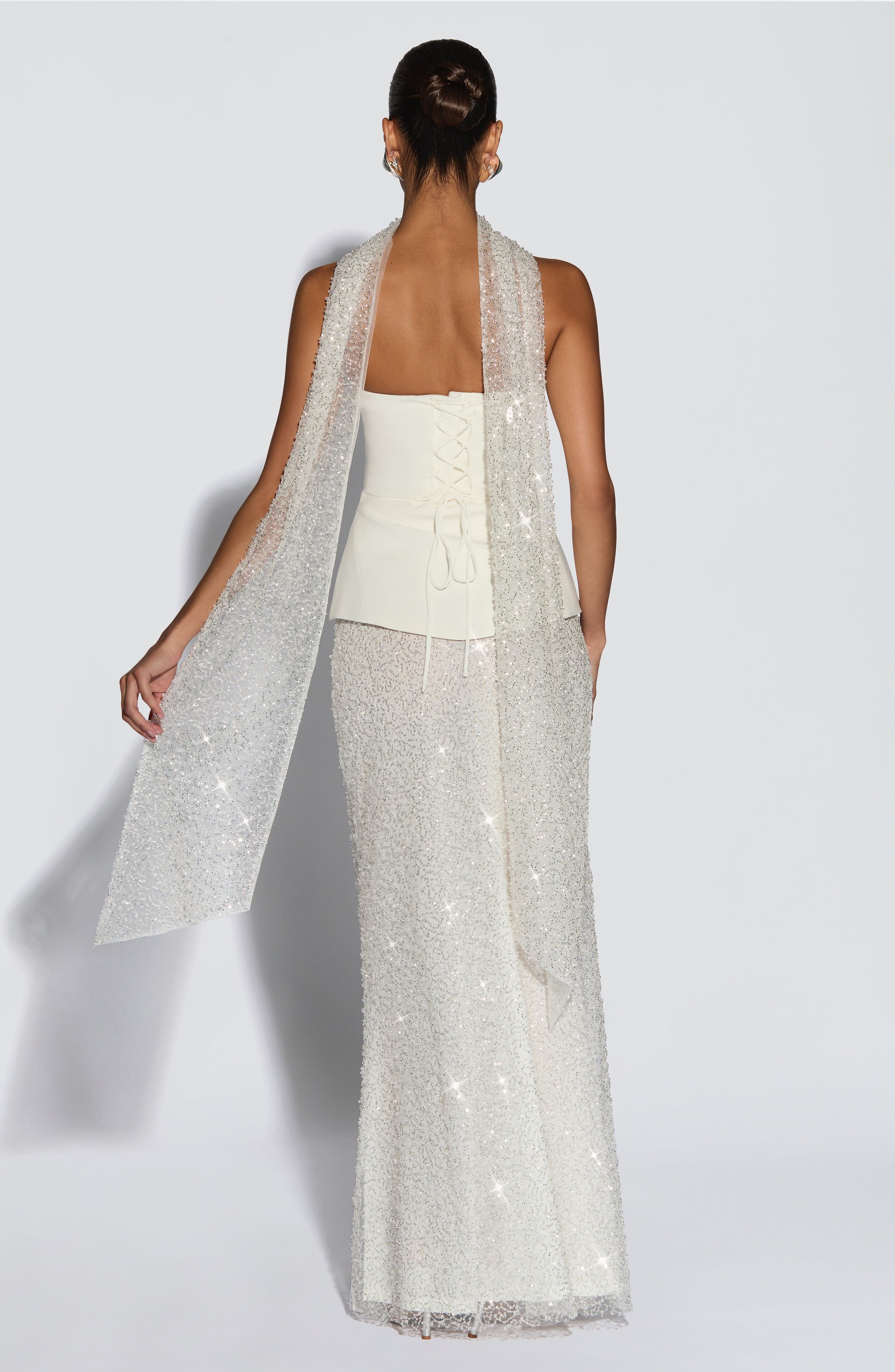 Allaire Maxi Skirt - Ivory - Image 3