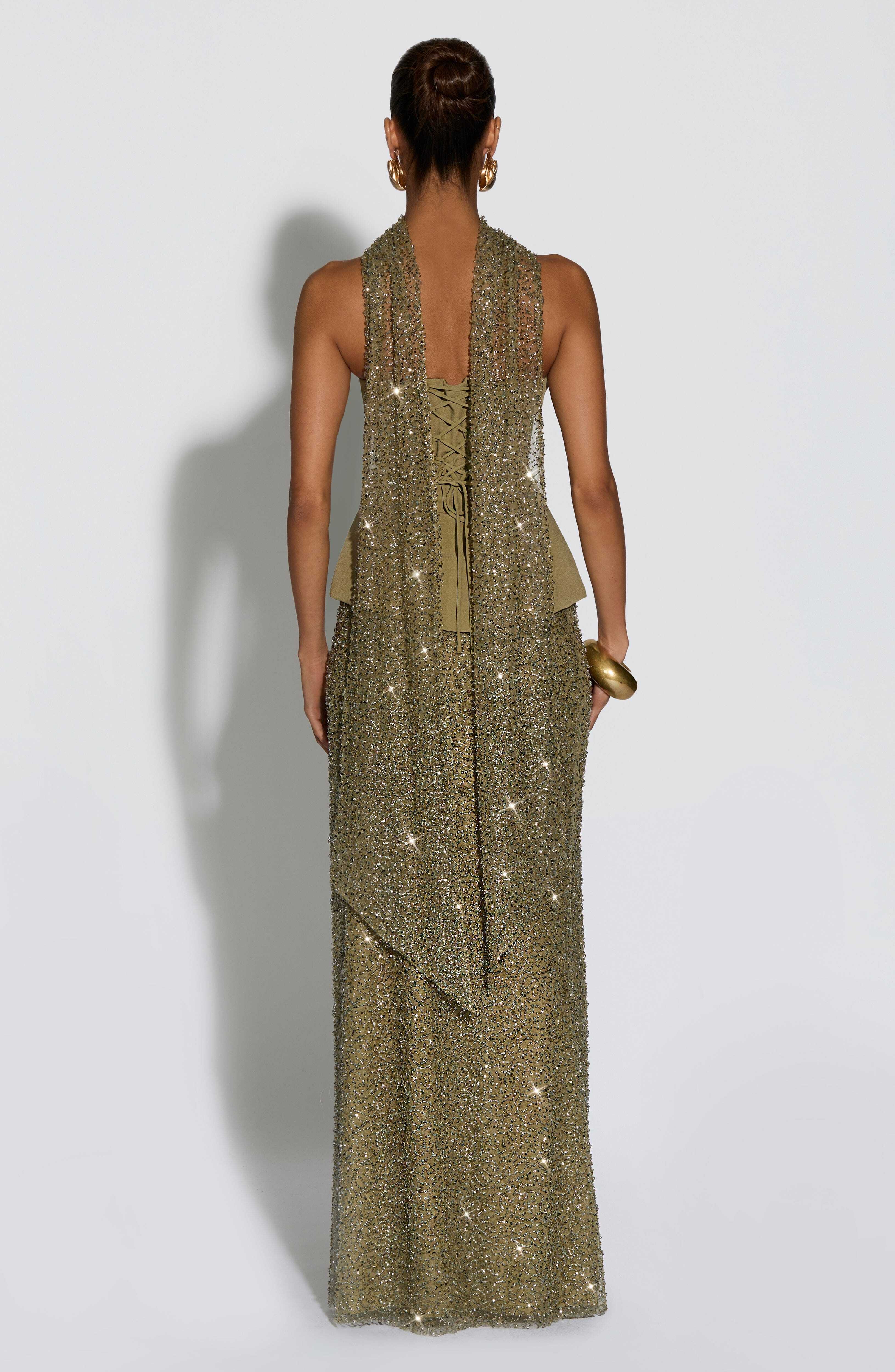 Allaire Maxi Skirt - Sage - Image 5