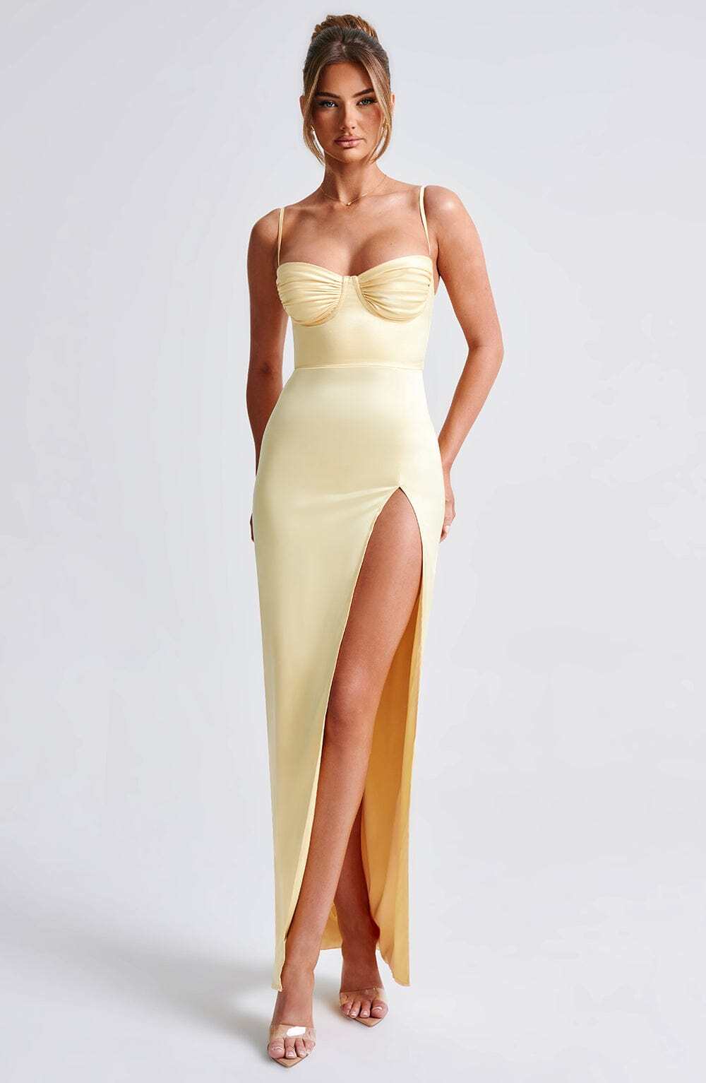 Alora Maxi Dress - Lemon