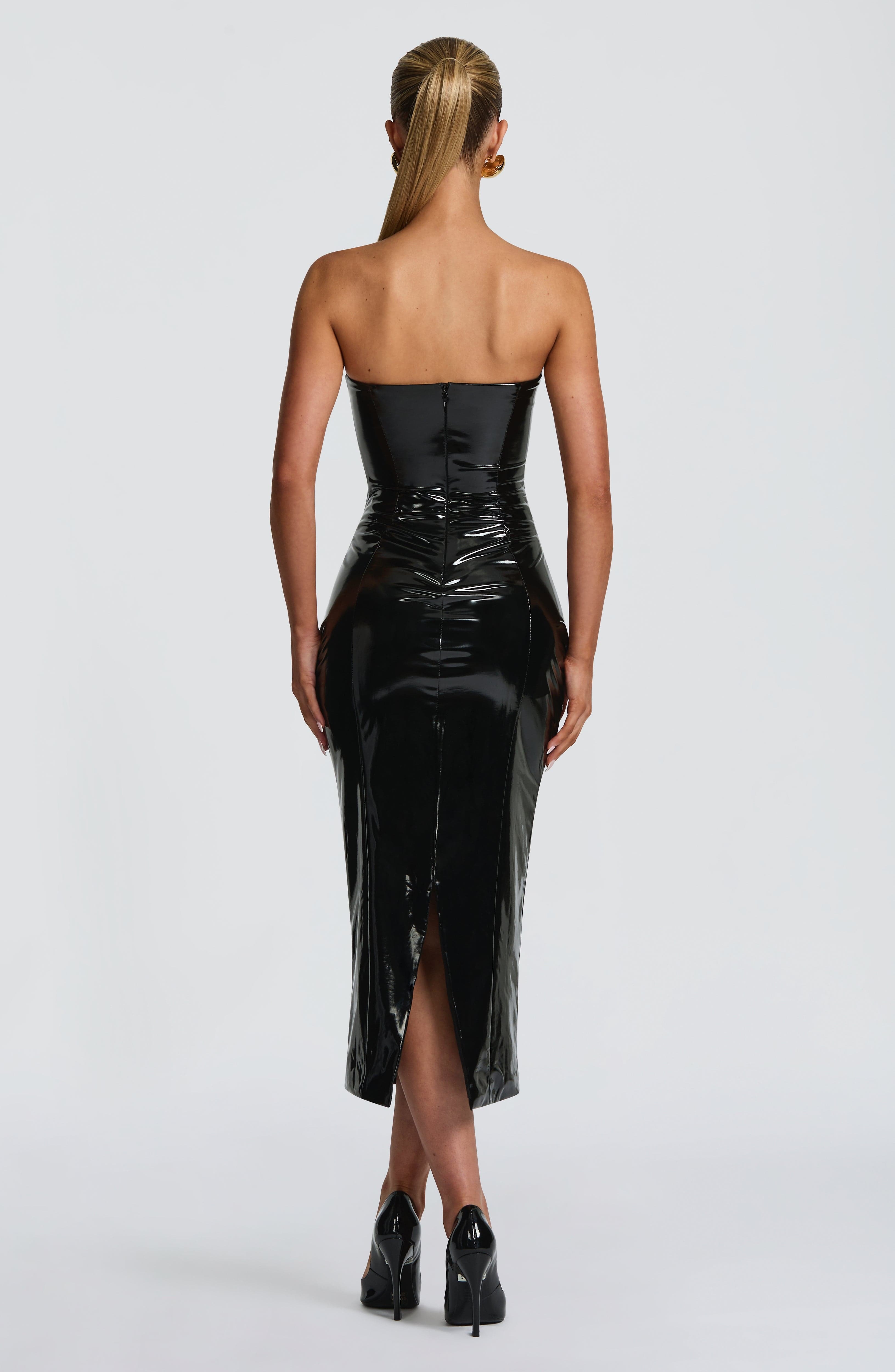 Amala Midi Dress - Black - Image 4