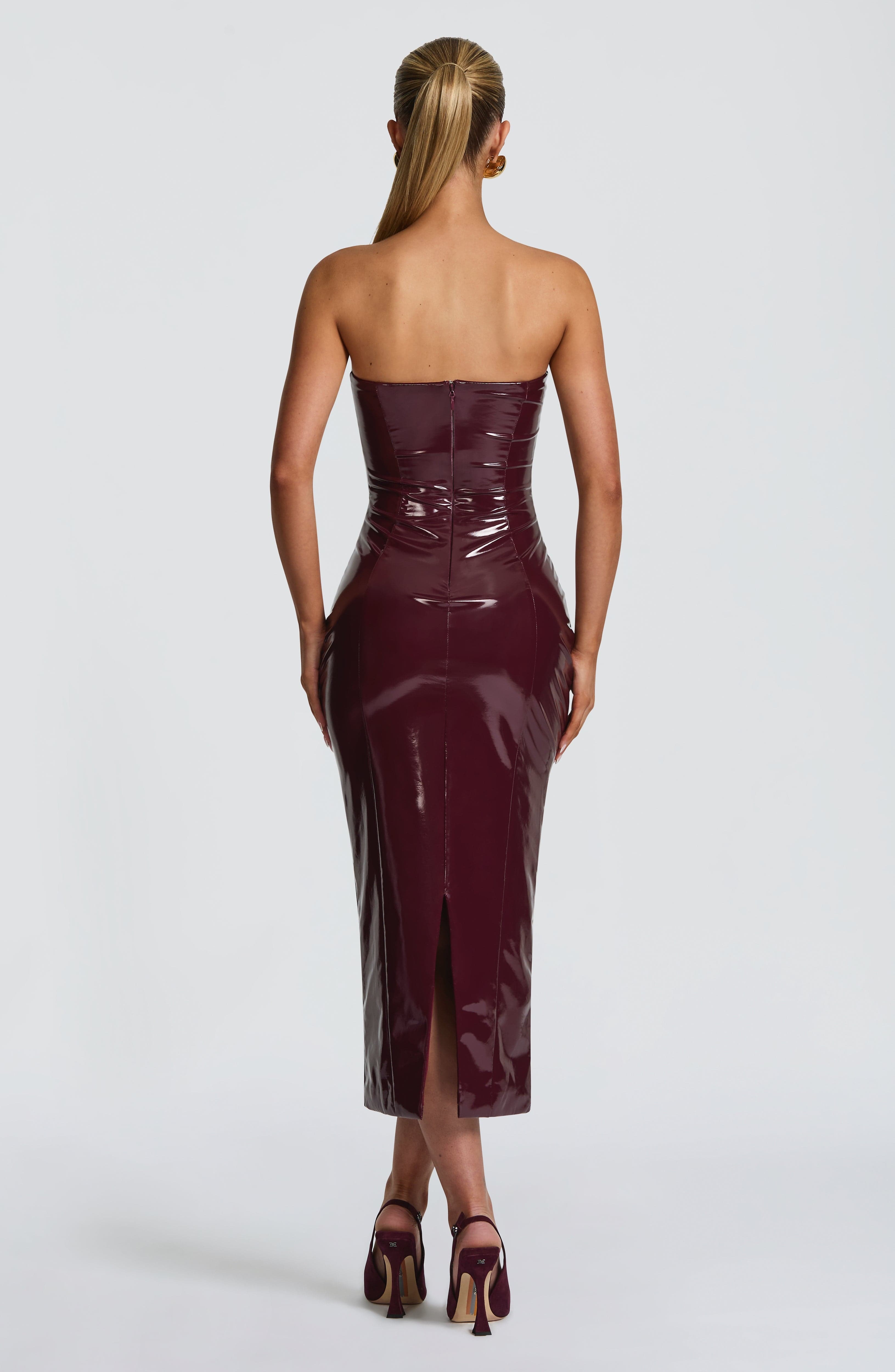 Amala Midi Dress - Cherry Lacquer - Image 9