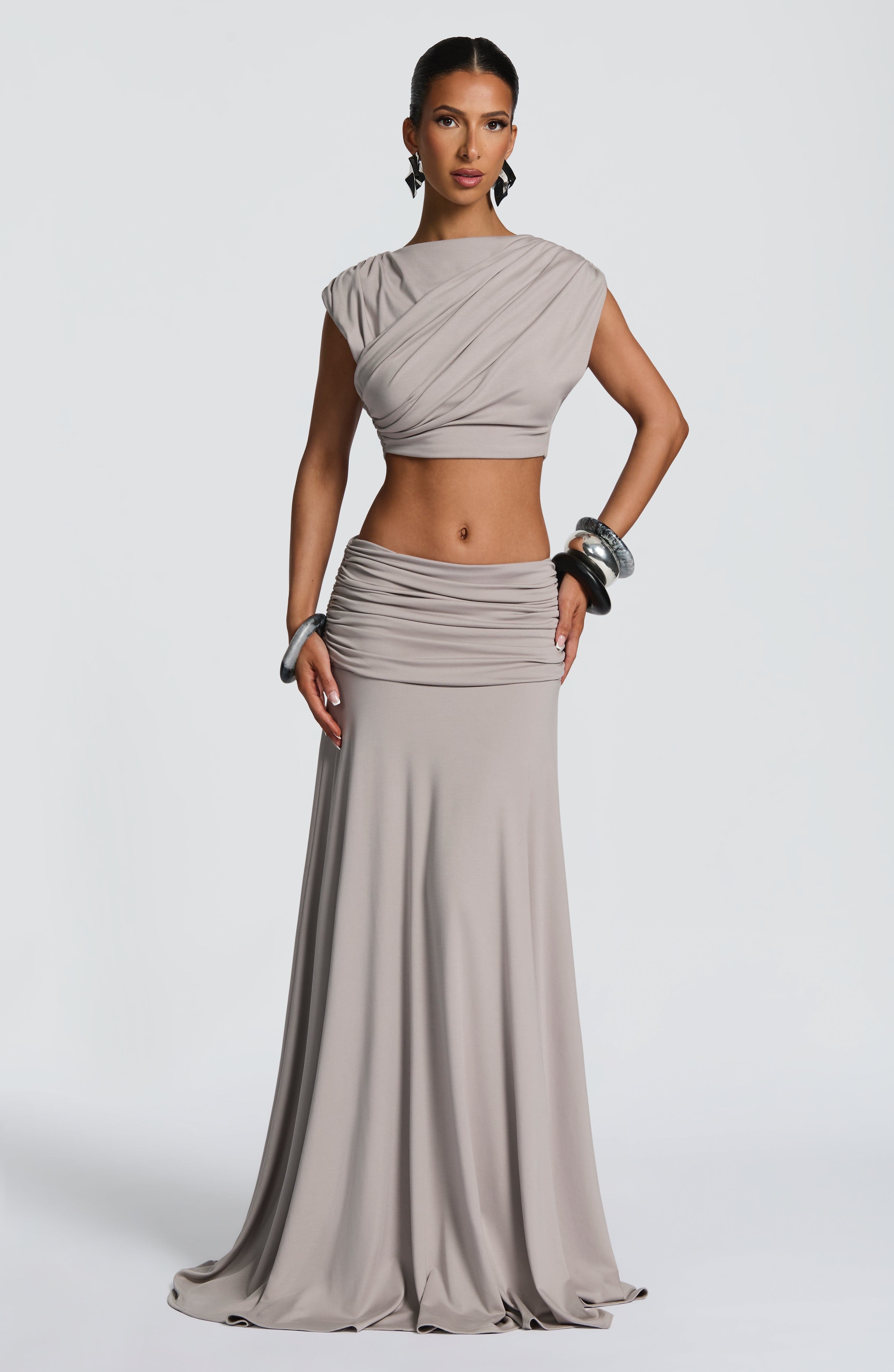 Amara Top - Light Grey - Image 4