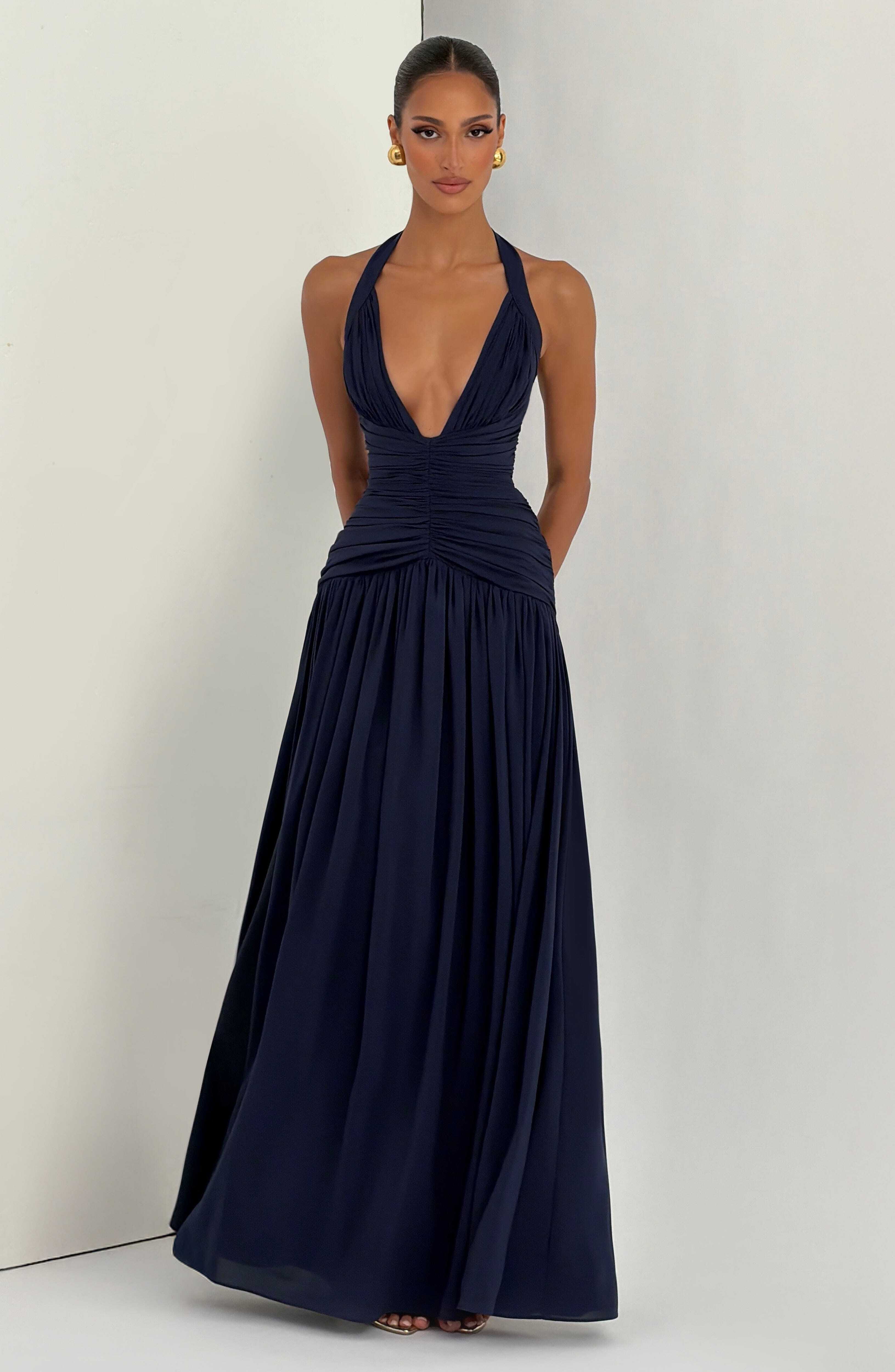 Amaris Maxi Dress - Navy - Image 8