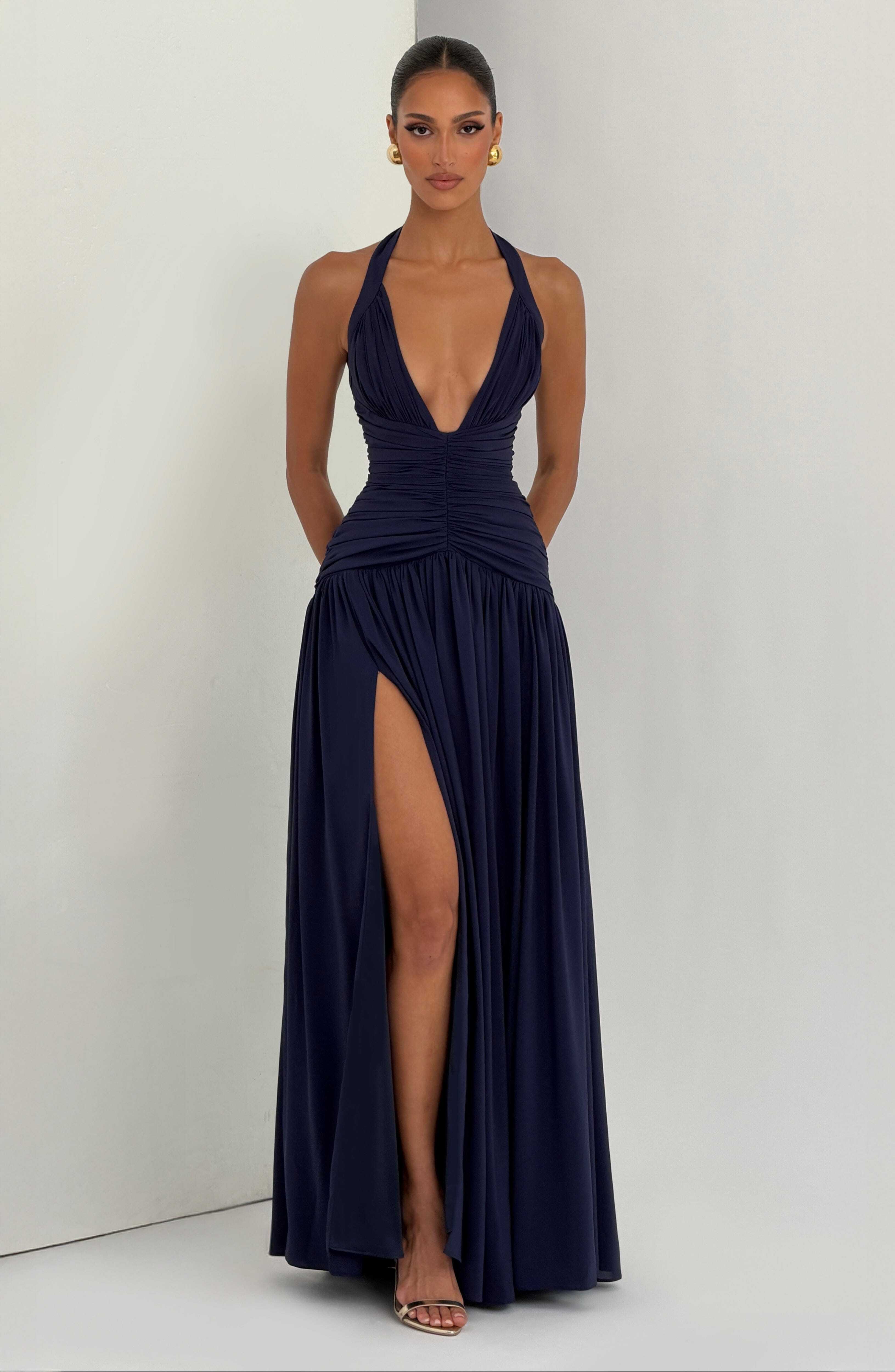 Amaris Maxi Dress - Navy - Image 7