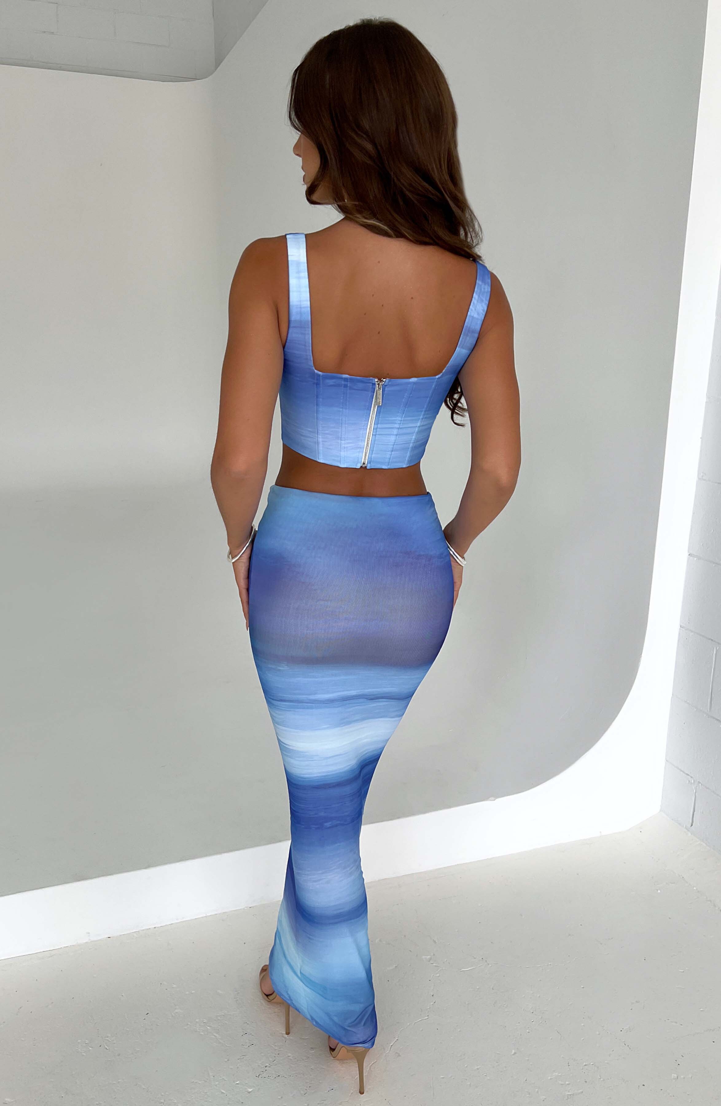 Amber Corset - Blue Haze Print - Image 2
