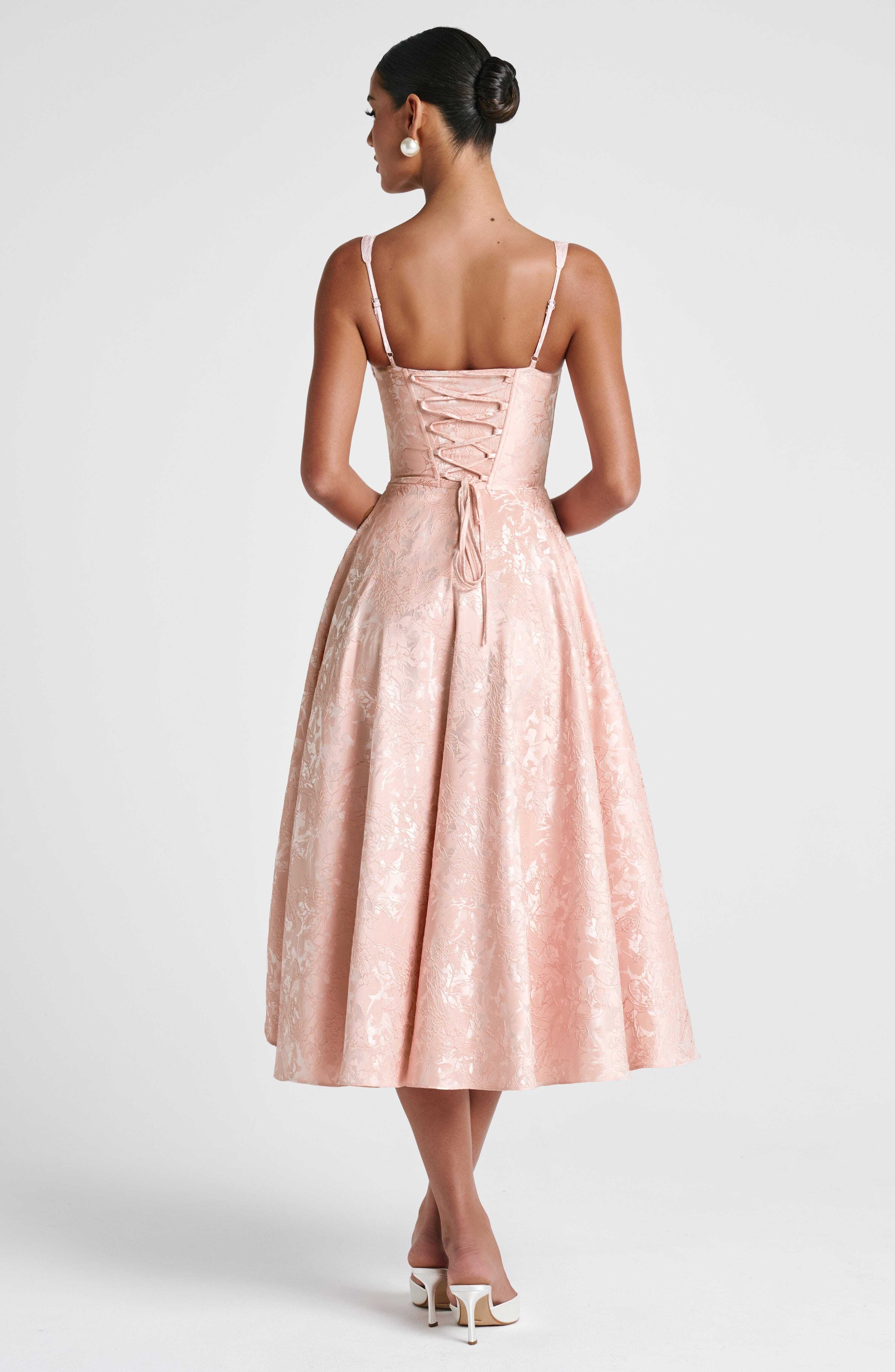 Amity Midi Dress - Soft Peach - Image 2