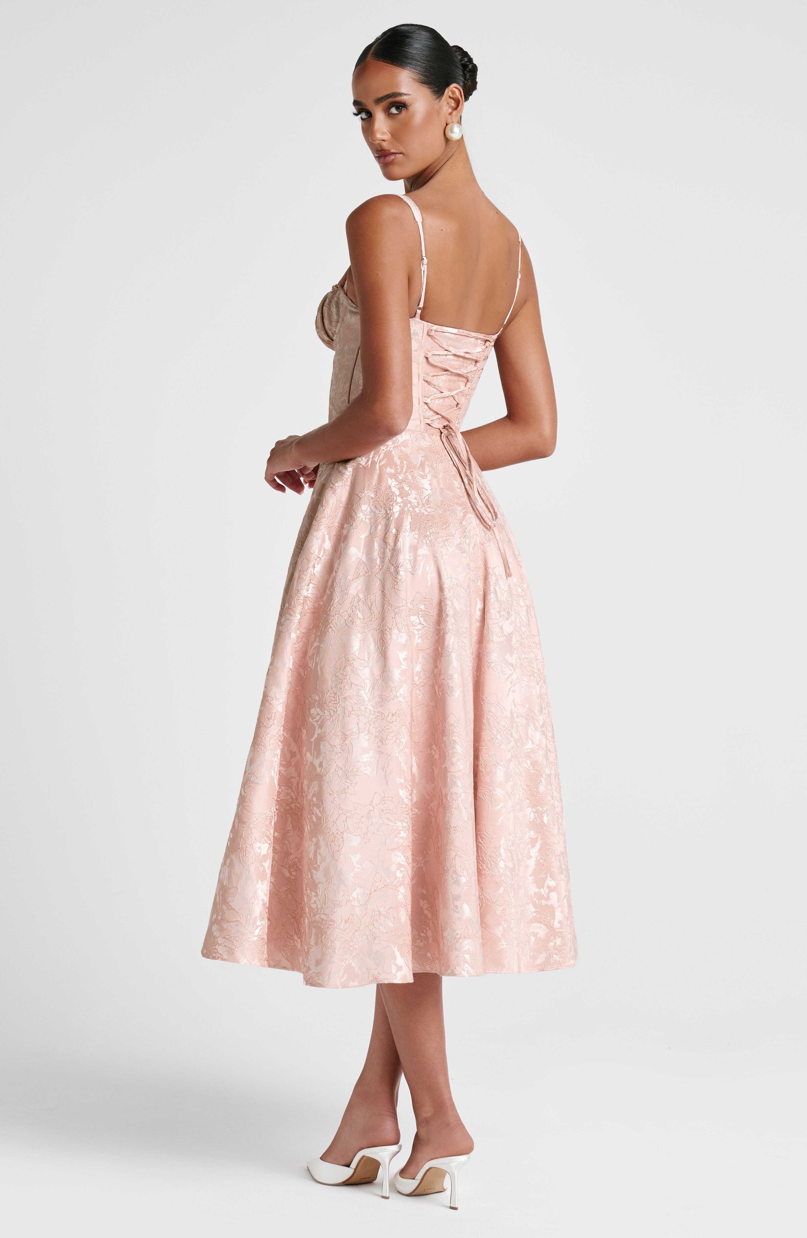 Amity Midi Dress - Soft Peach - Image 7
