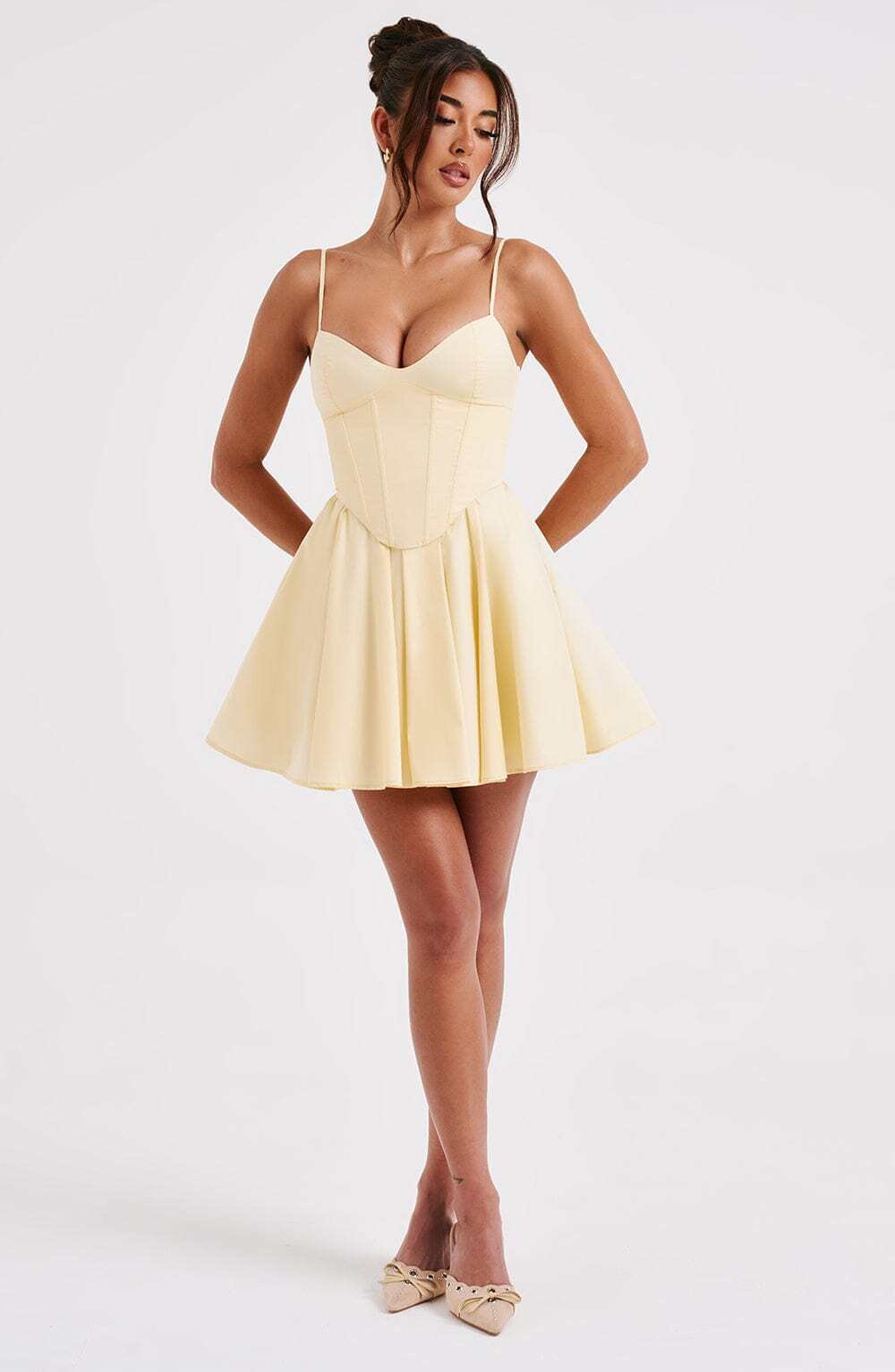 Analeigh Mini Dress - Lemon - Image 6