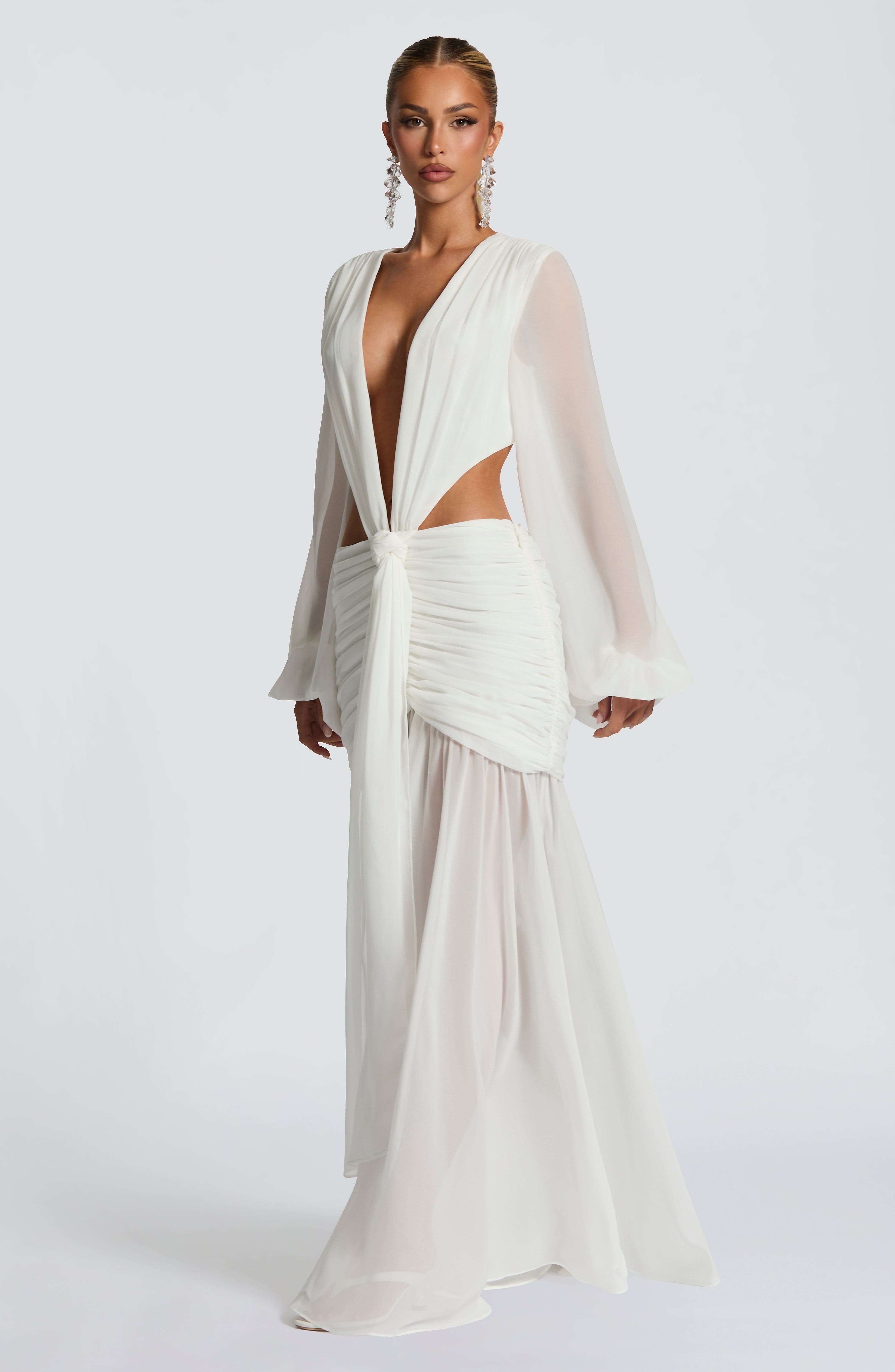 Andrina Maxi Dress - Ivory - Image 5
