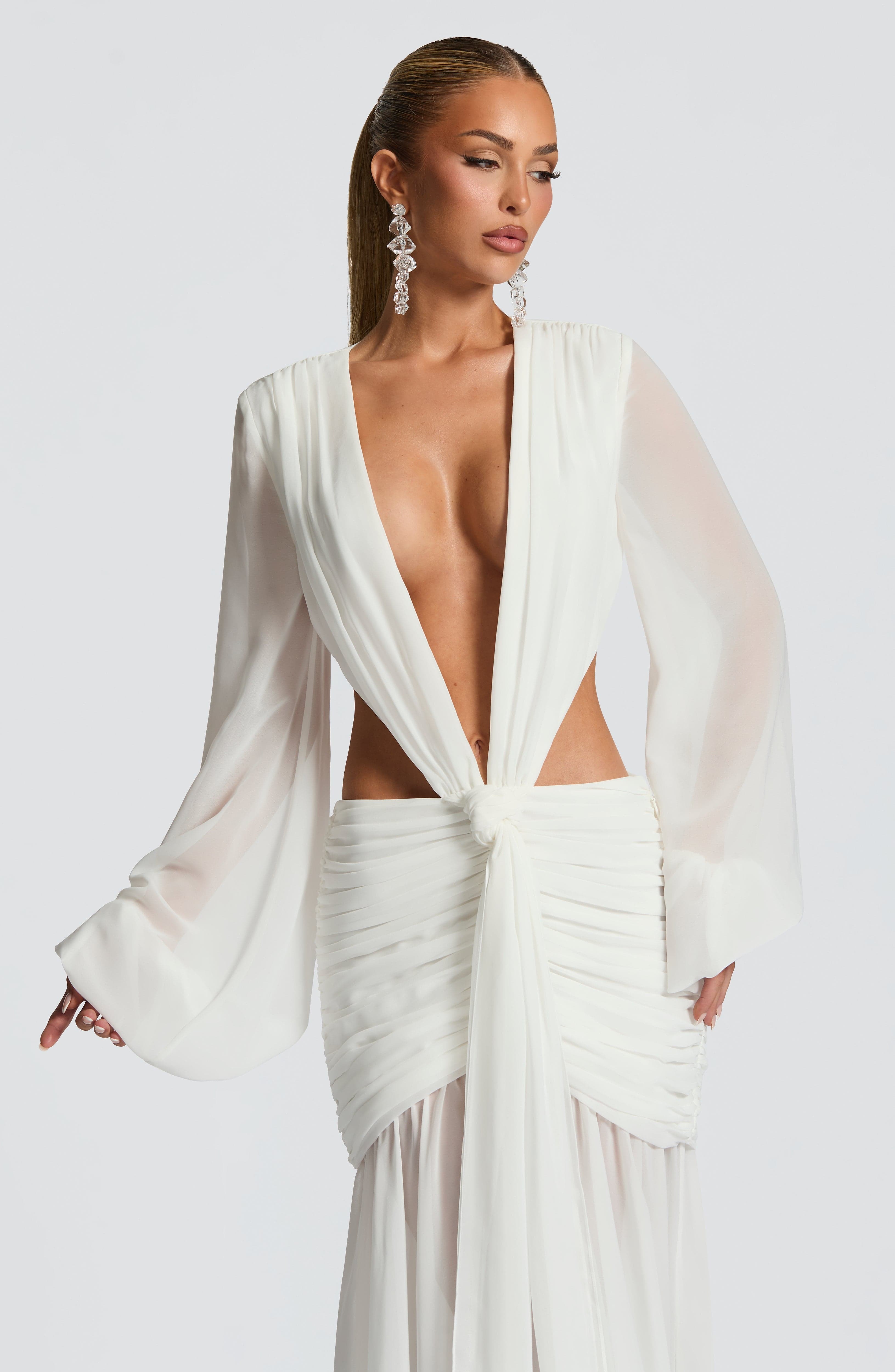 Andrina Maxi Dress - Ivory - Image 6