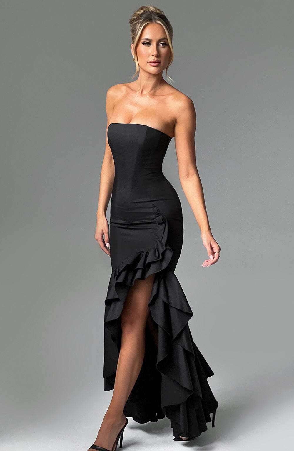 Angelina Maxi Dress - Black - Image 2