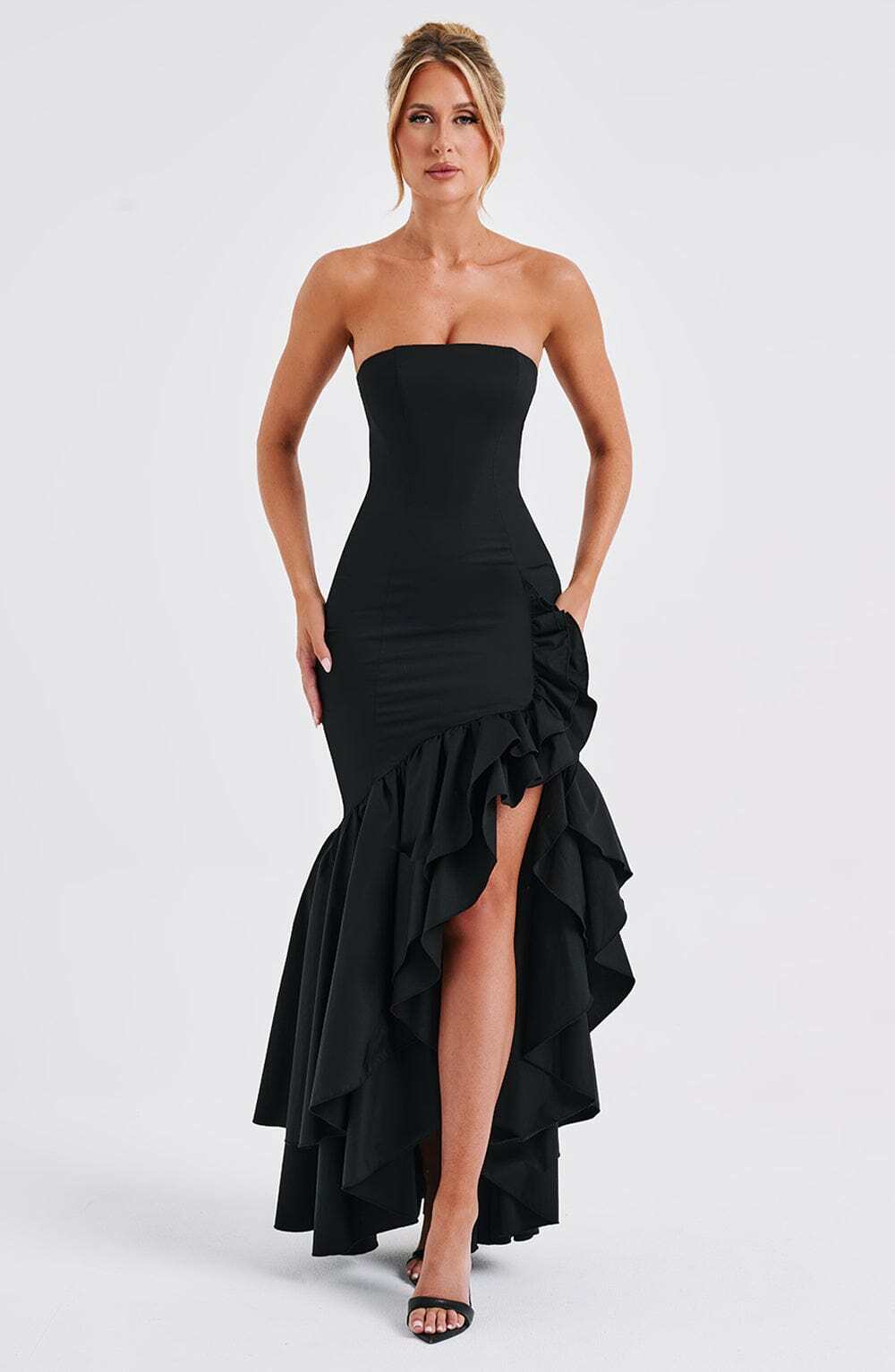 Angelina Maxi Dress - Black - Image 8