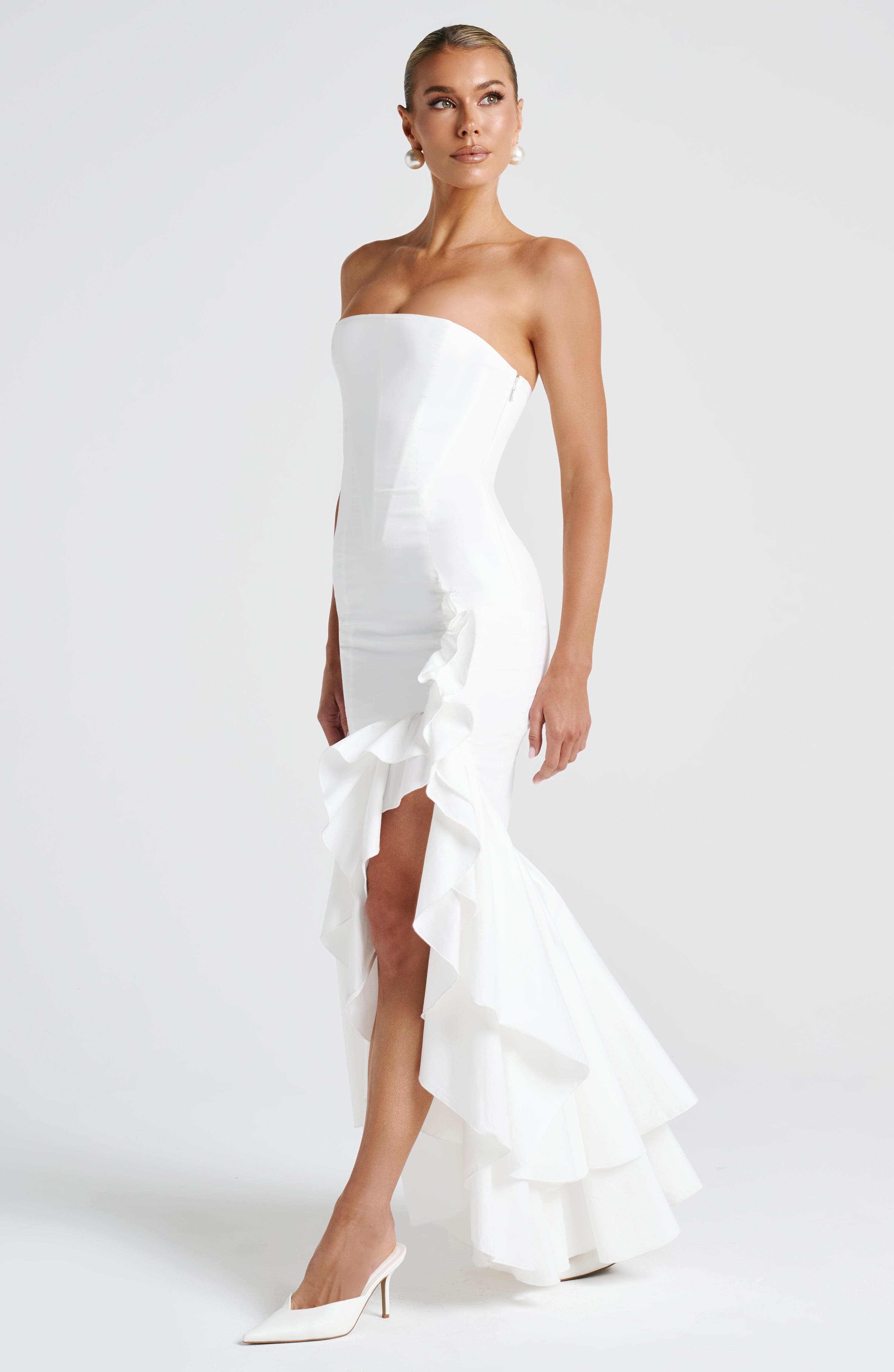 Angelina Maxi Dress - Ivory - Image 5