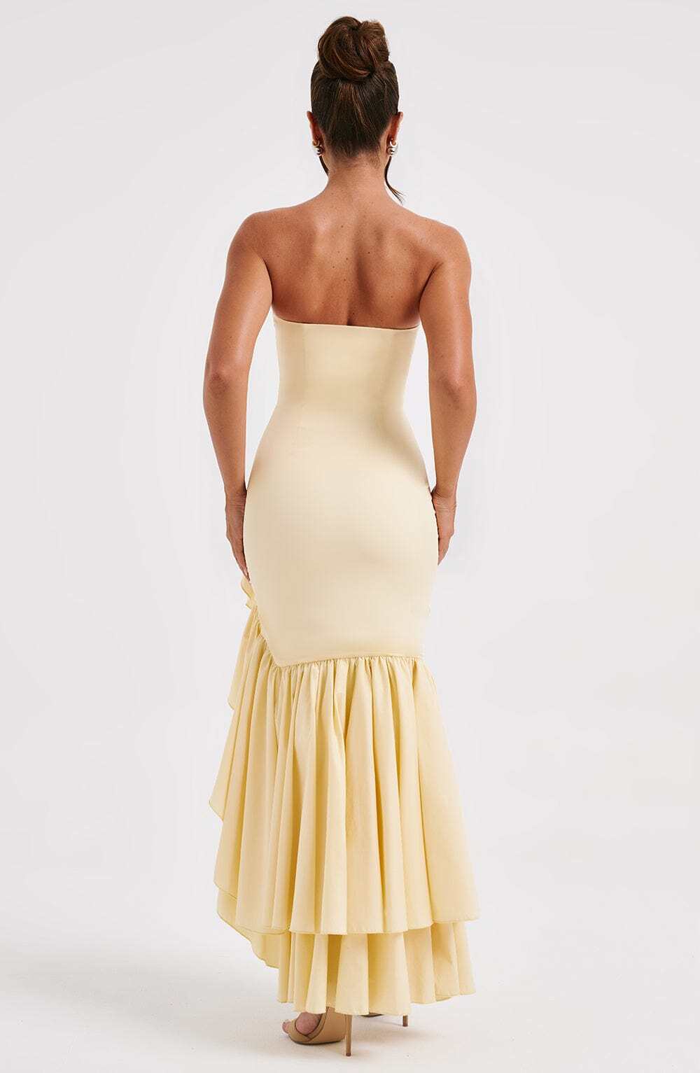 Angelina Maxi Dress - Lemon - Image 2
