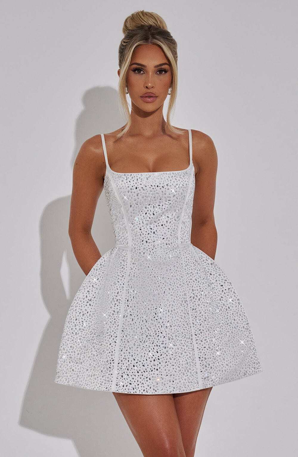 Angelique Mini Dress - Ivory - Image 3