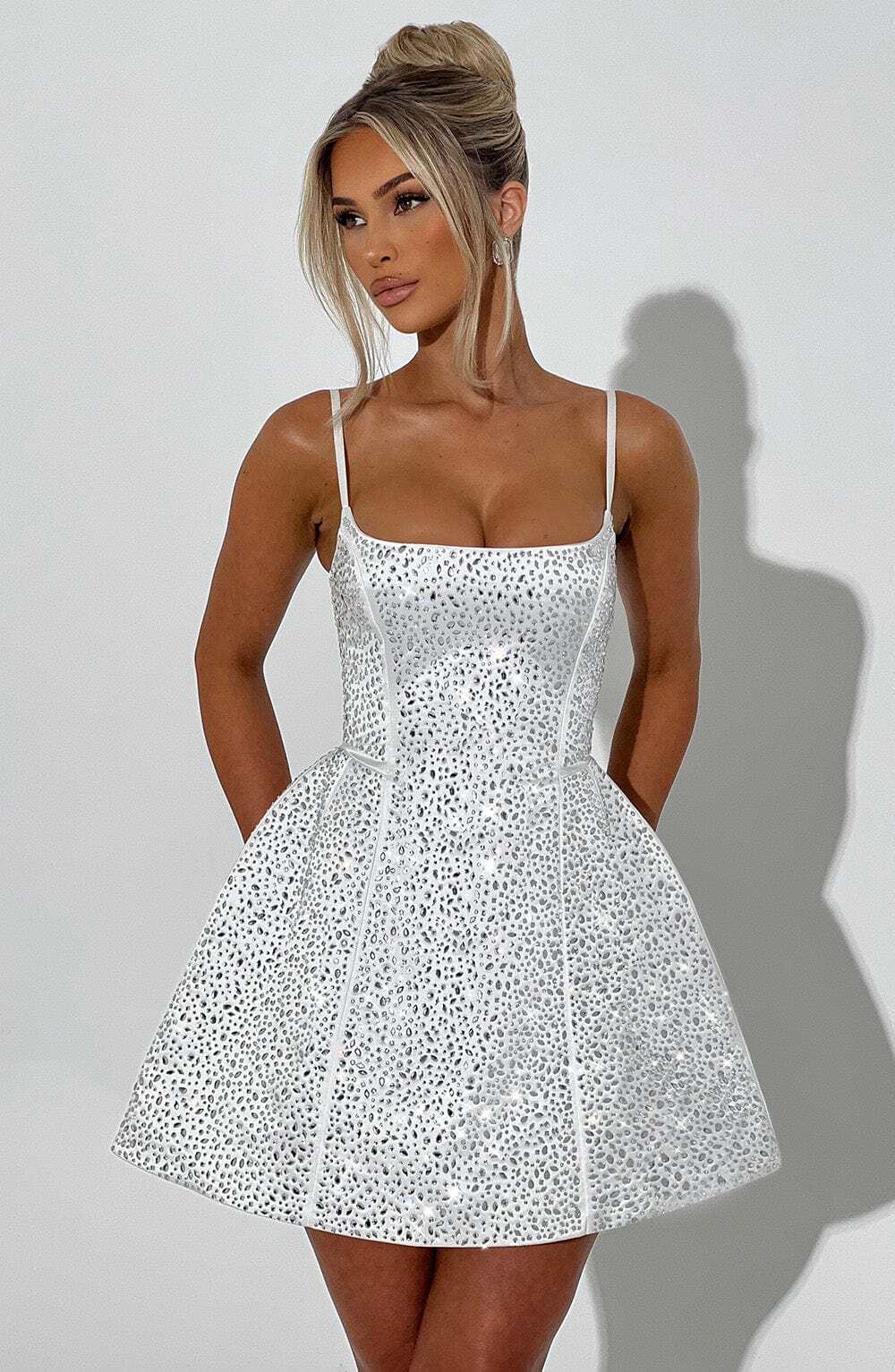 Angelique Mini Dress - Ivory - Image 4