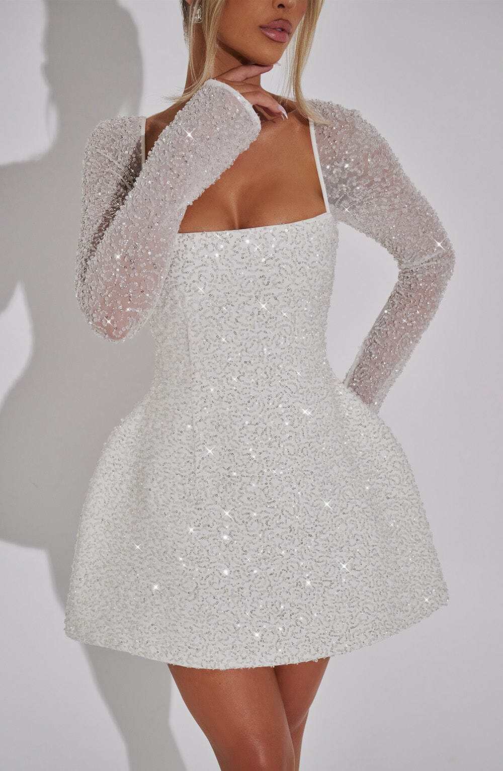 Annabelle Mini Dress - Ivory - Image 8