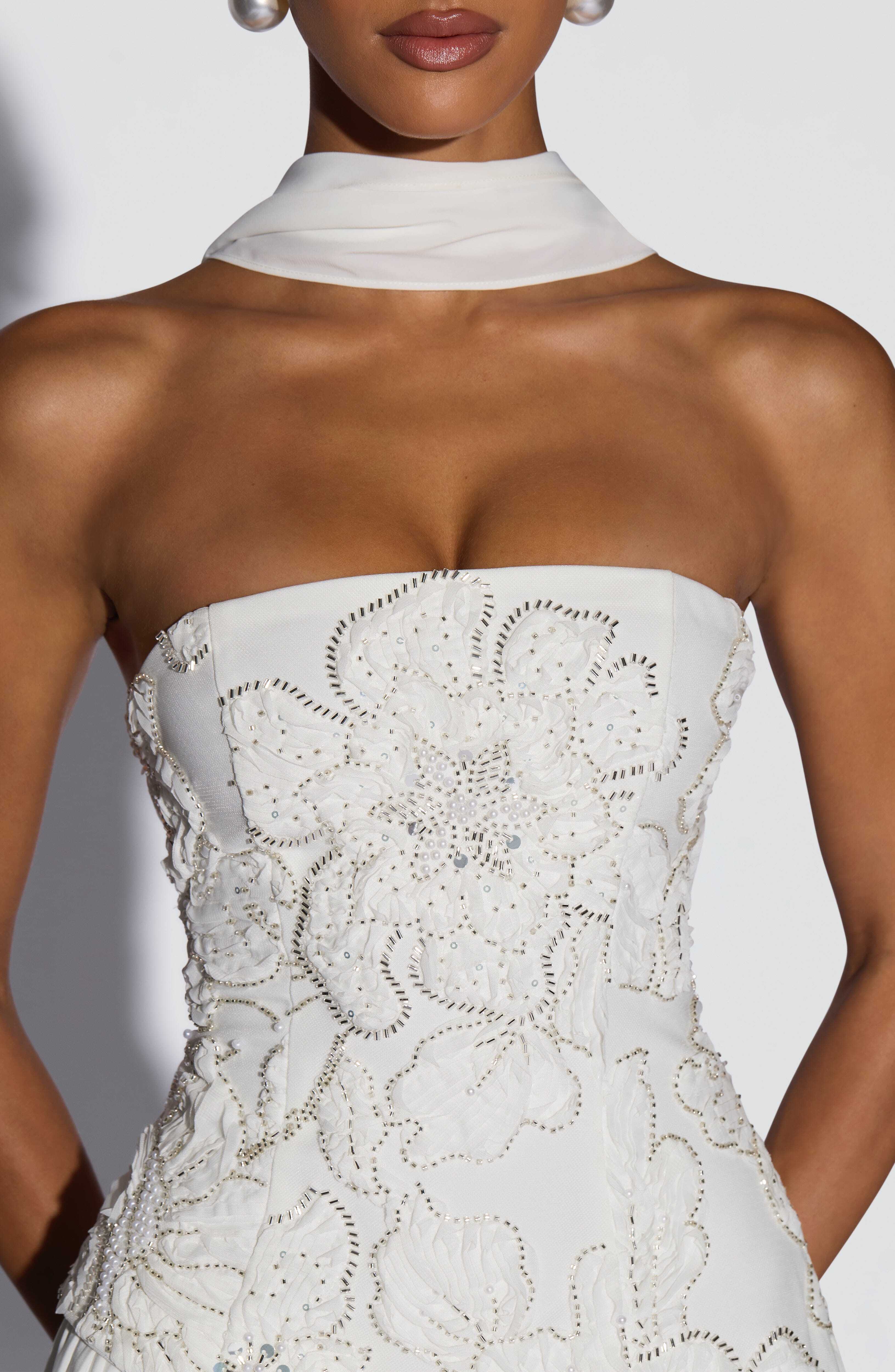 Anneliese Maxi Dress - Ivory - Image 7