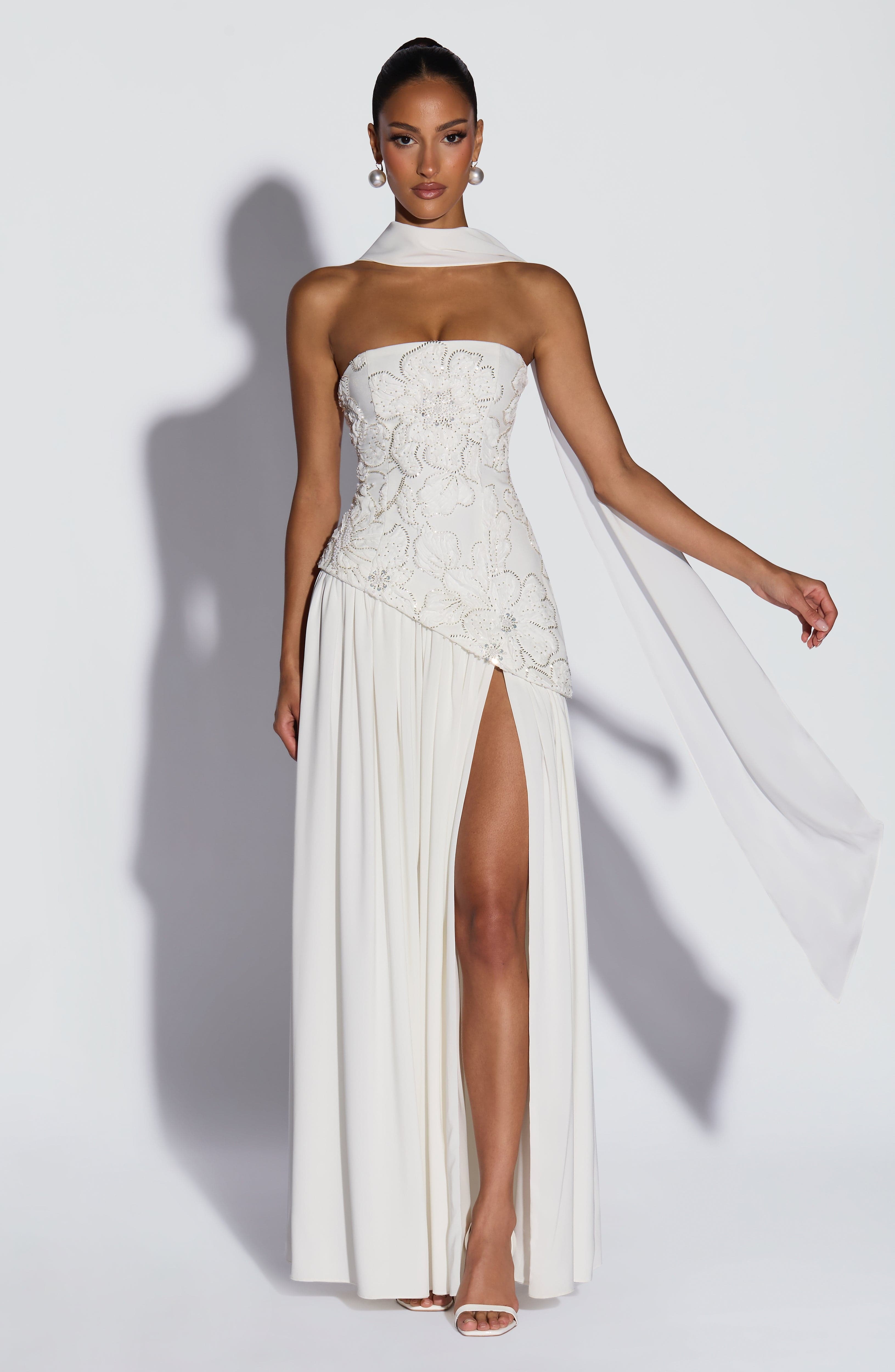 Anneliese Maxi Dress - Ivory - Image 13