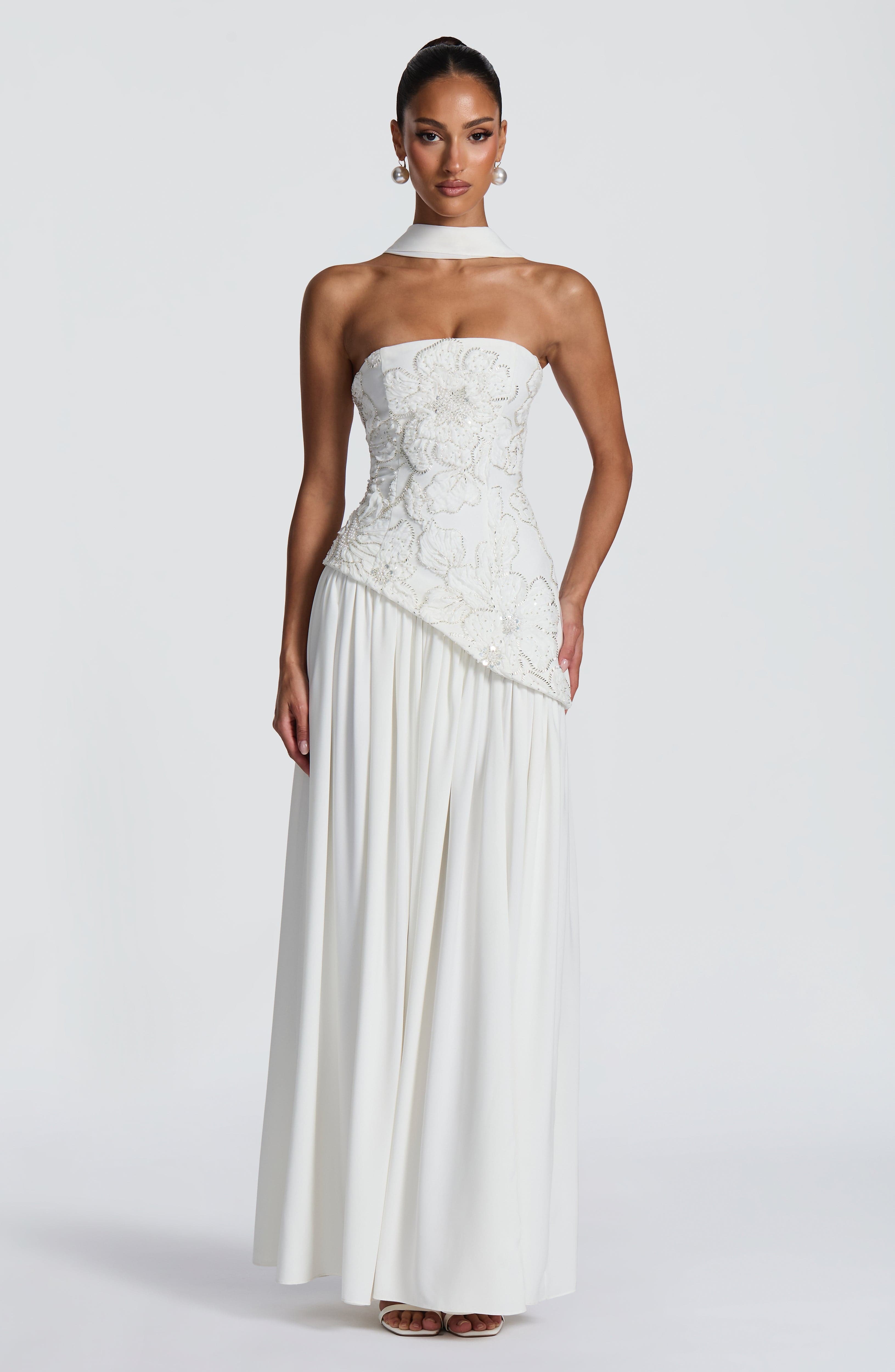 Anneliese Maxi Dress - Ivory - Image 14