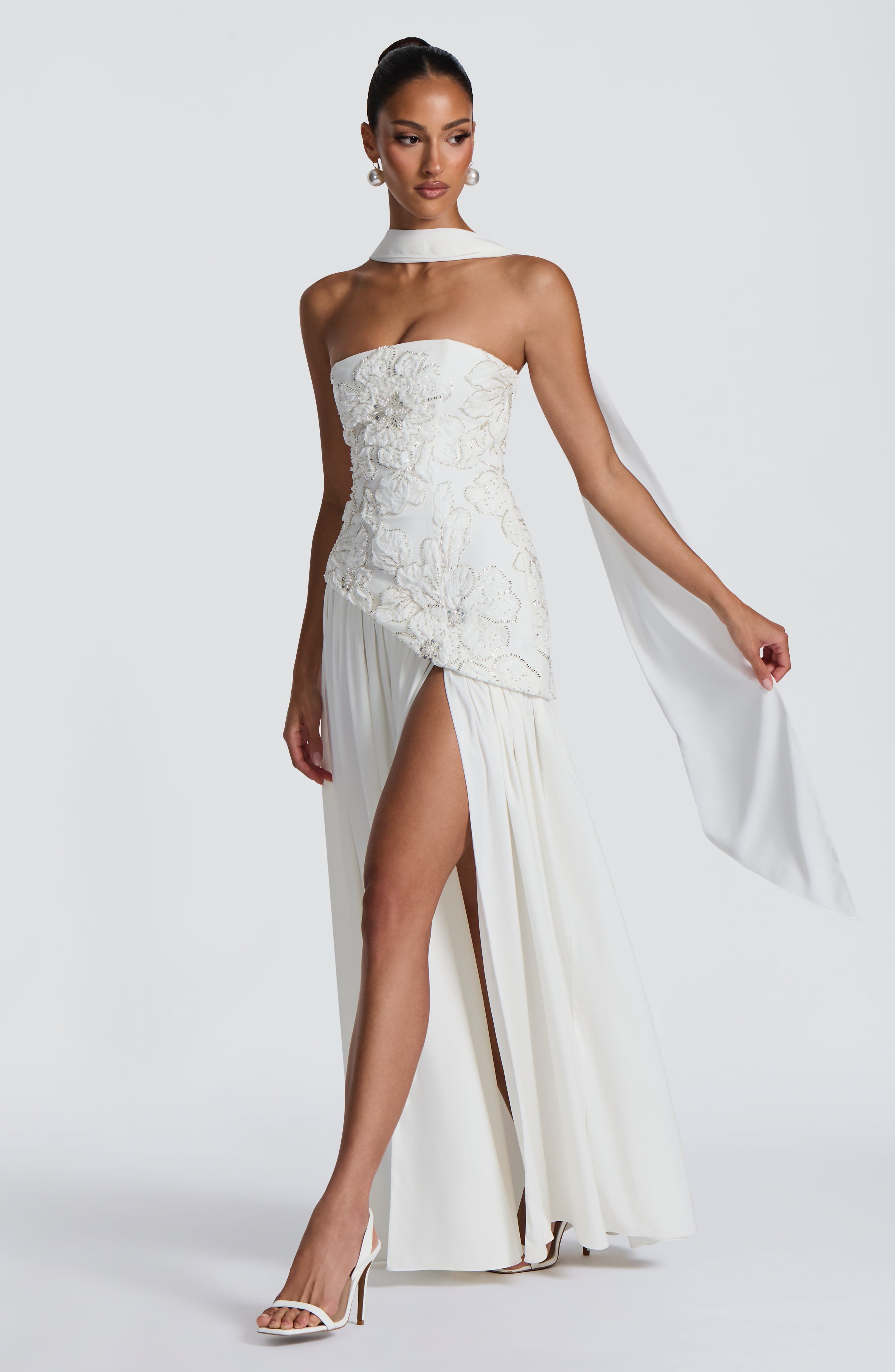Anneliese Maxi Dress - Ivory - Image 19