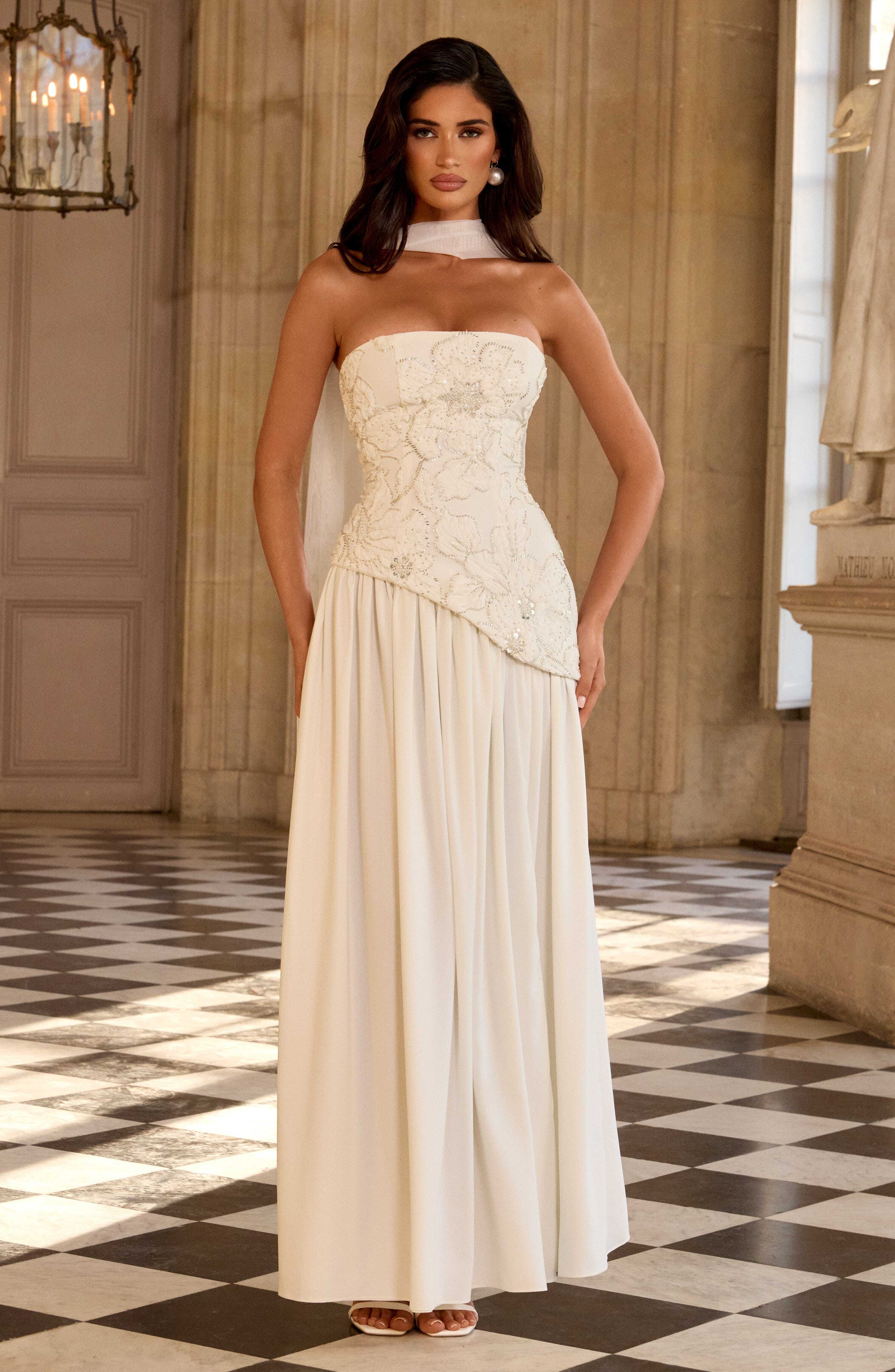 Anneliese Maxi Dress - Ivory - Image 10