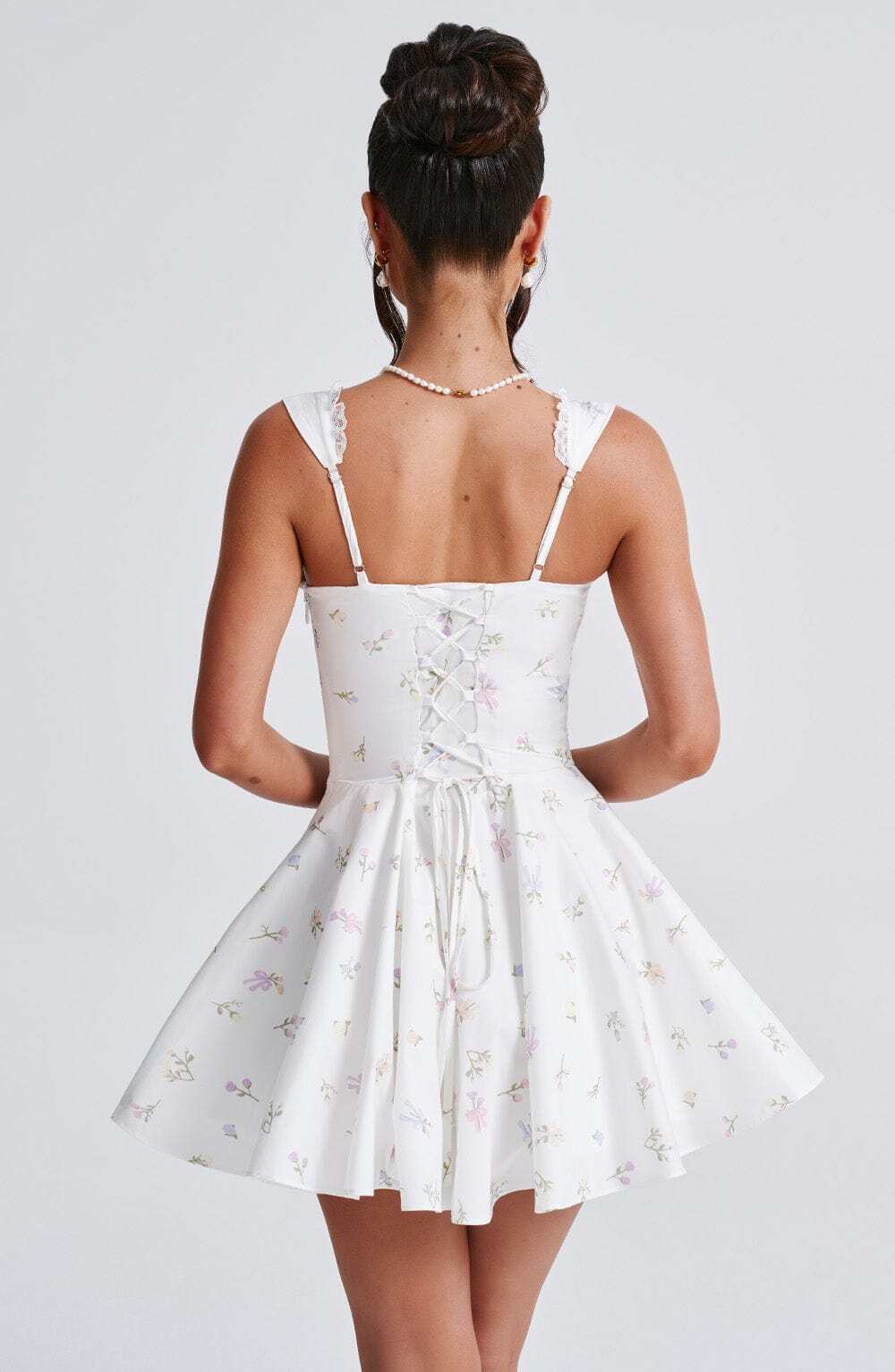 Antonella Mini Dress - Multi Floral Print - Image 7