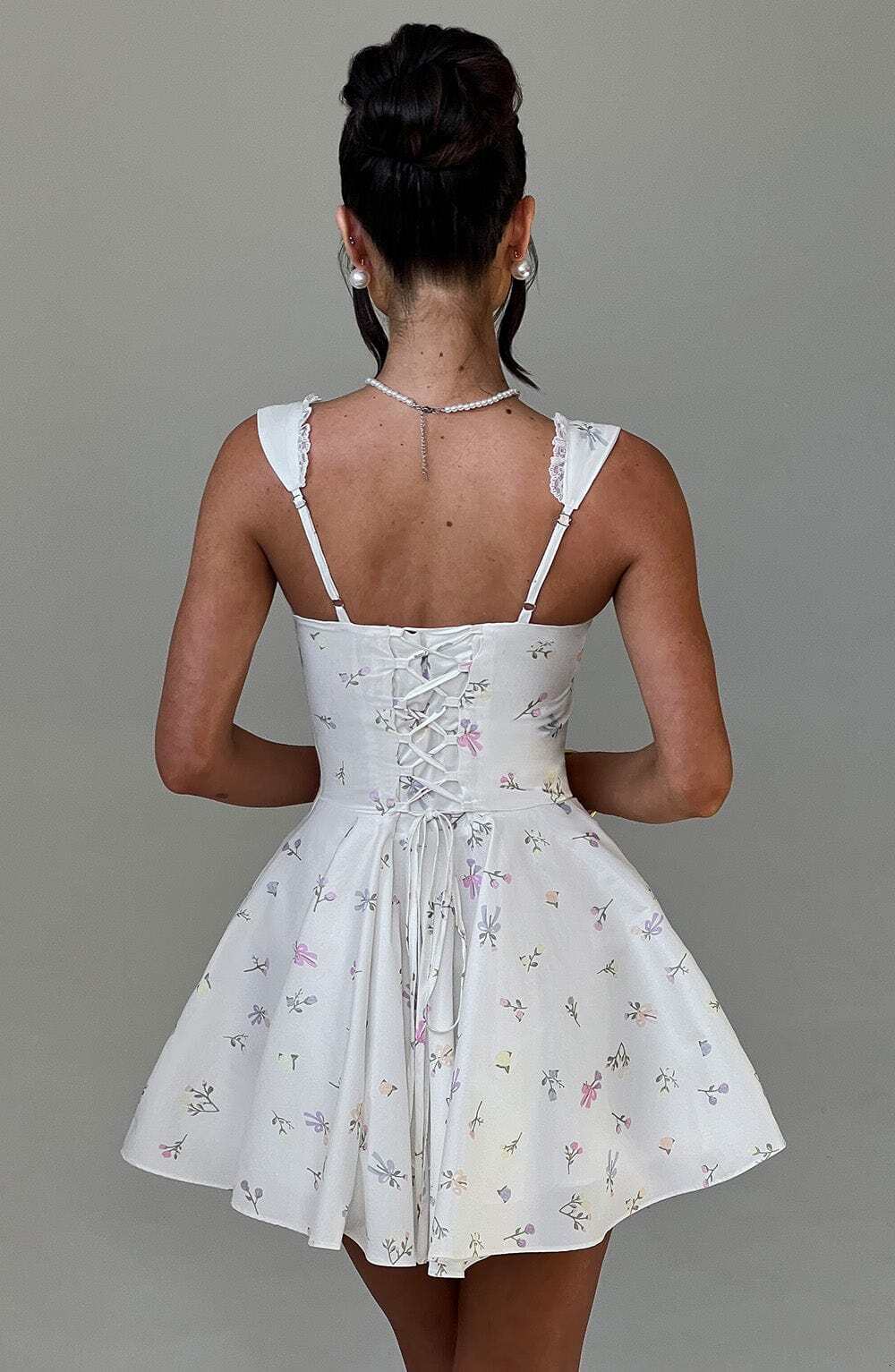 Antonella Mini Dress - Multi Floral Print - Image 2