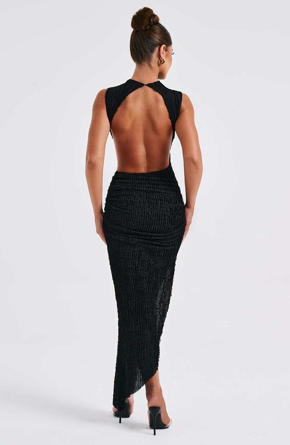 Aphrodite Midi Dress - Black - Image 4