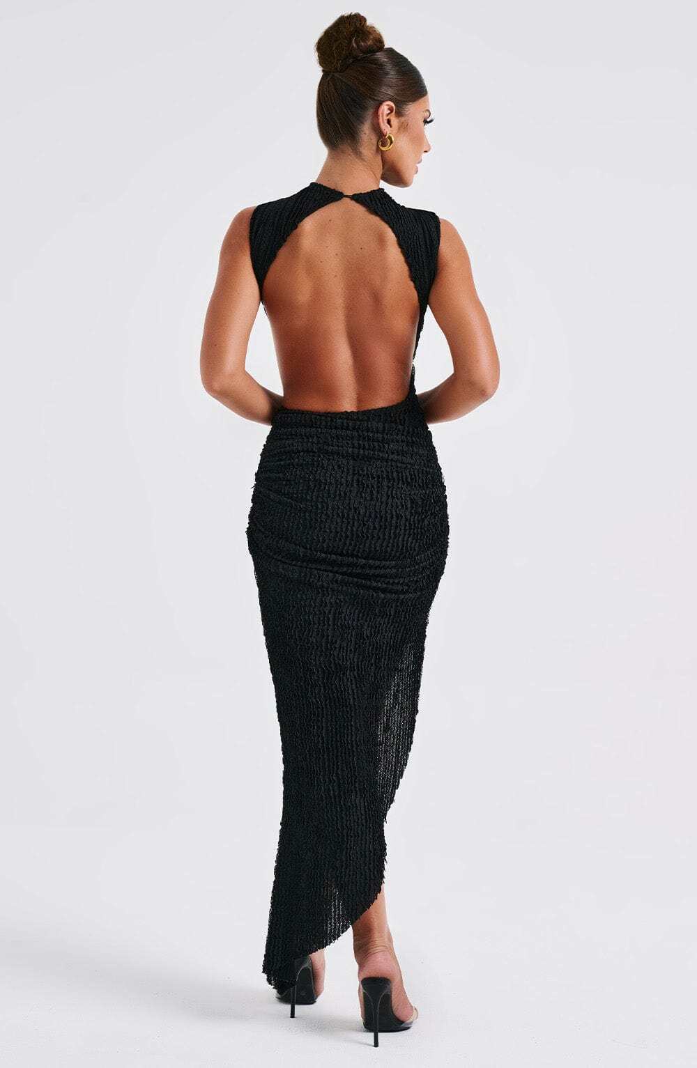 Aphrodite Midi Dress - Black - Image 16