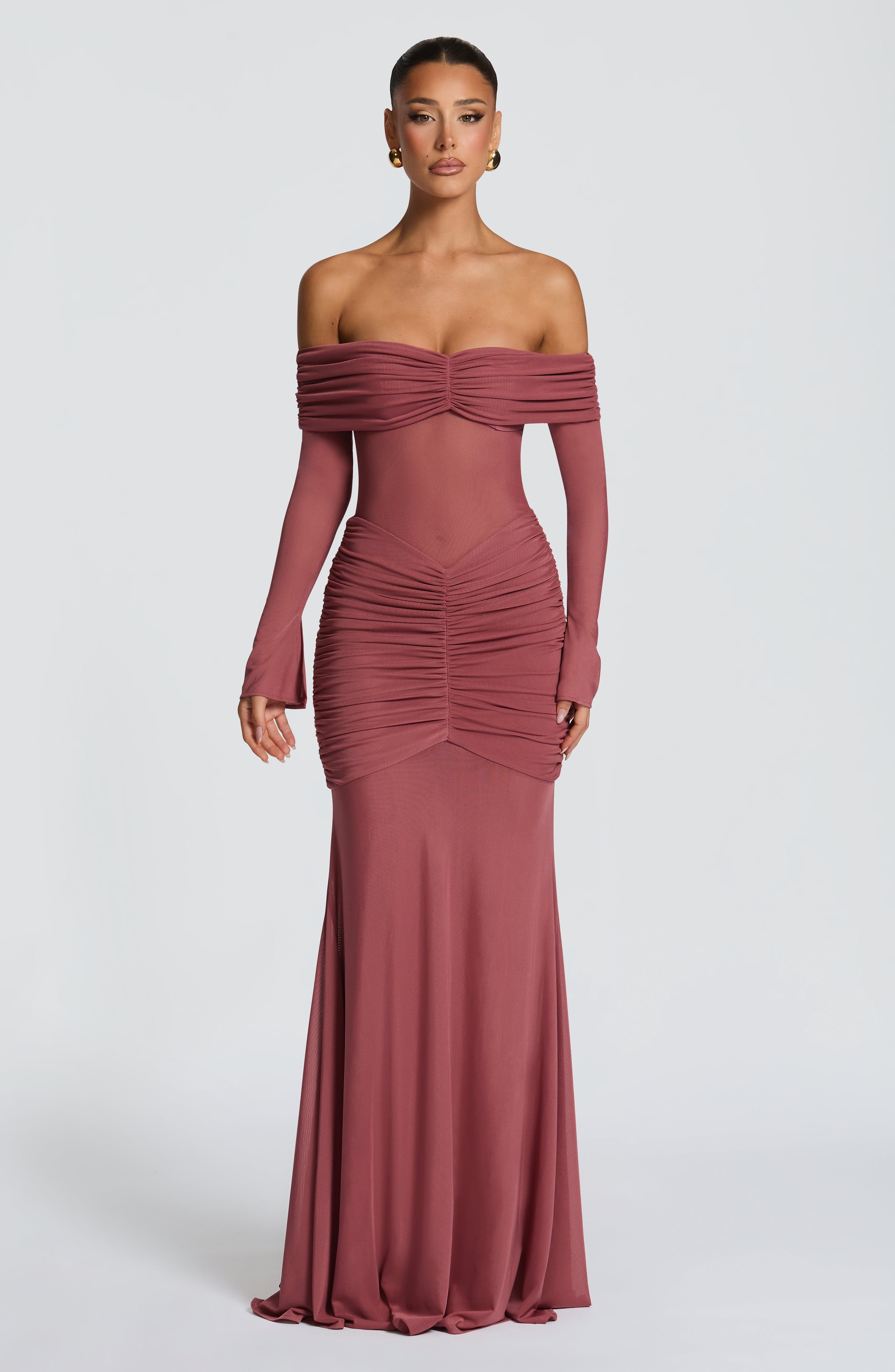 Arlena Maxi Dress - Rose Brown - Image 2