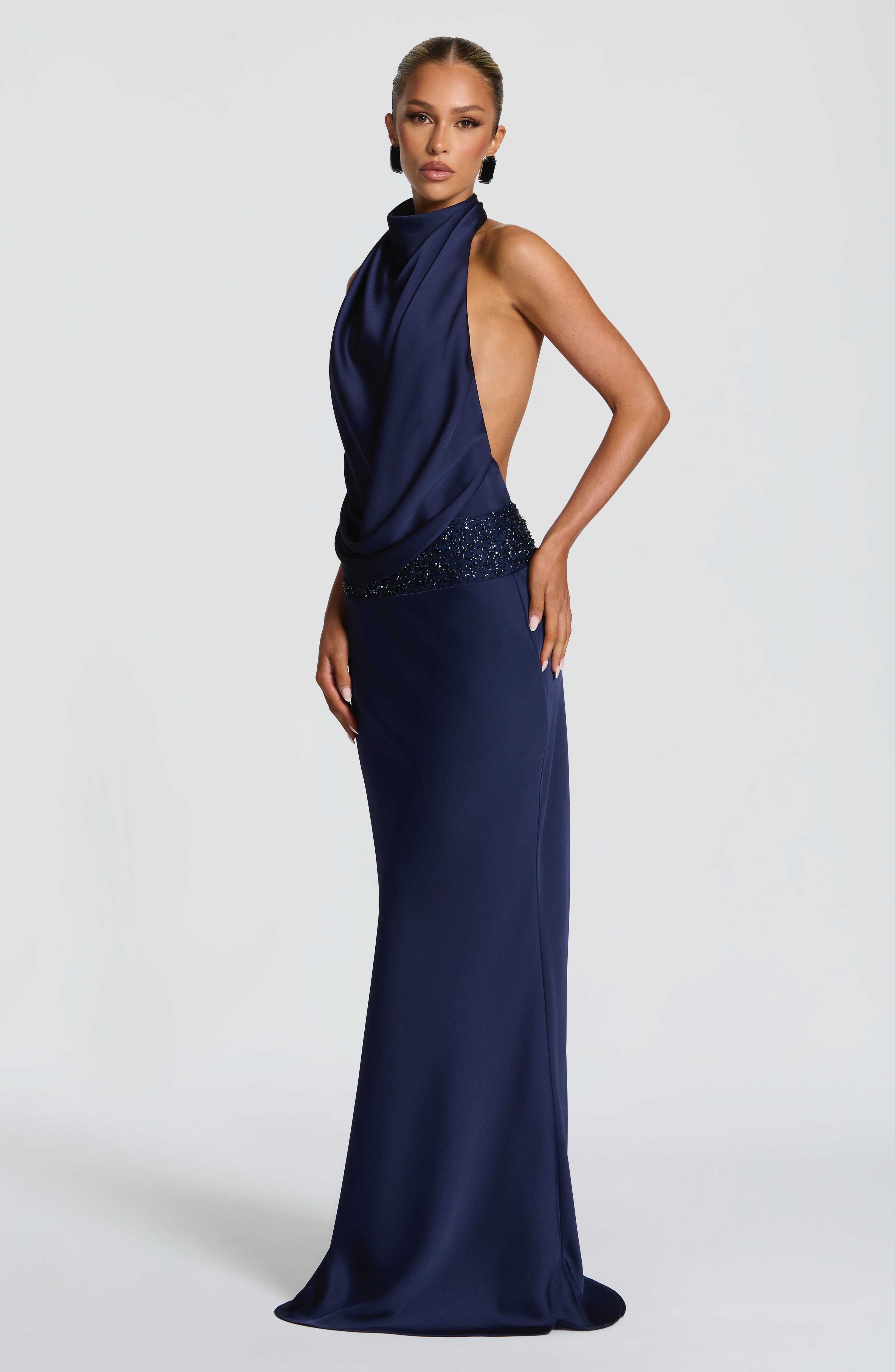 Armelle Maxi Dress - Navy - Image 2
