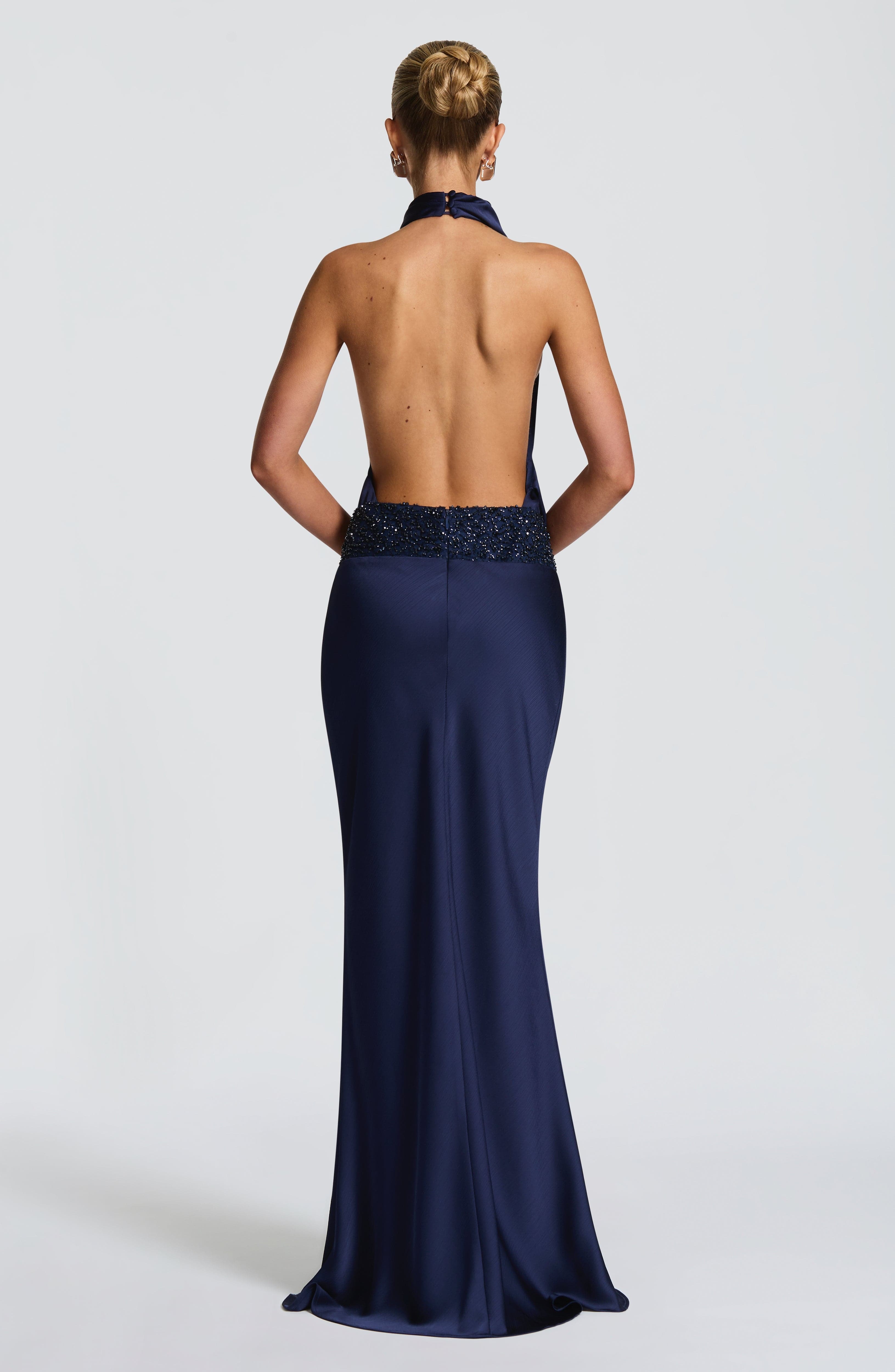 Armelle Maxi Dress - Navy - Image 3