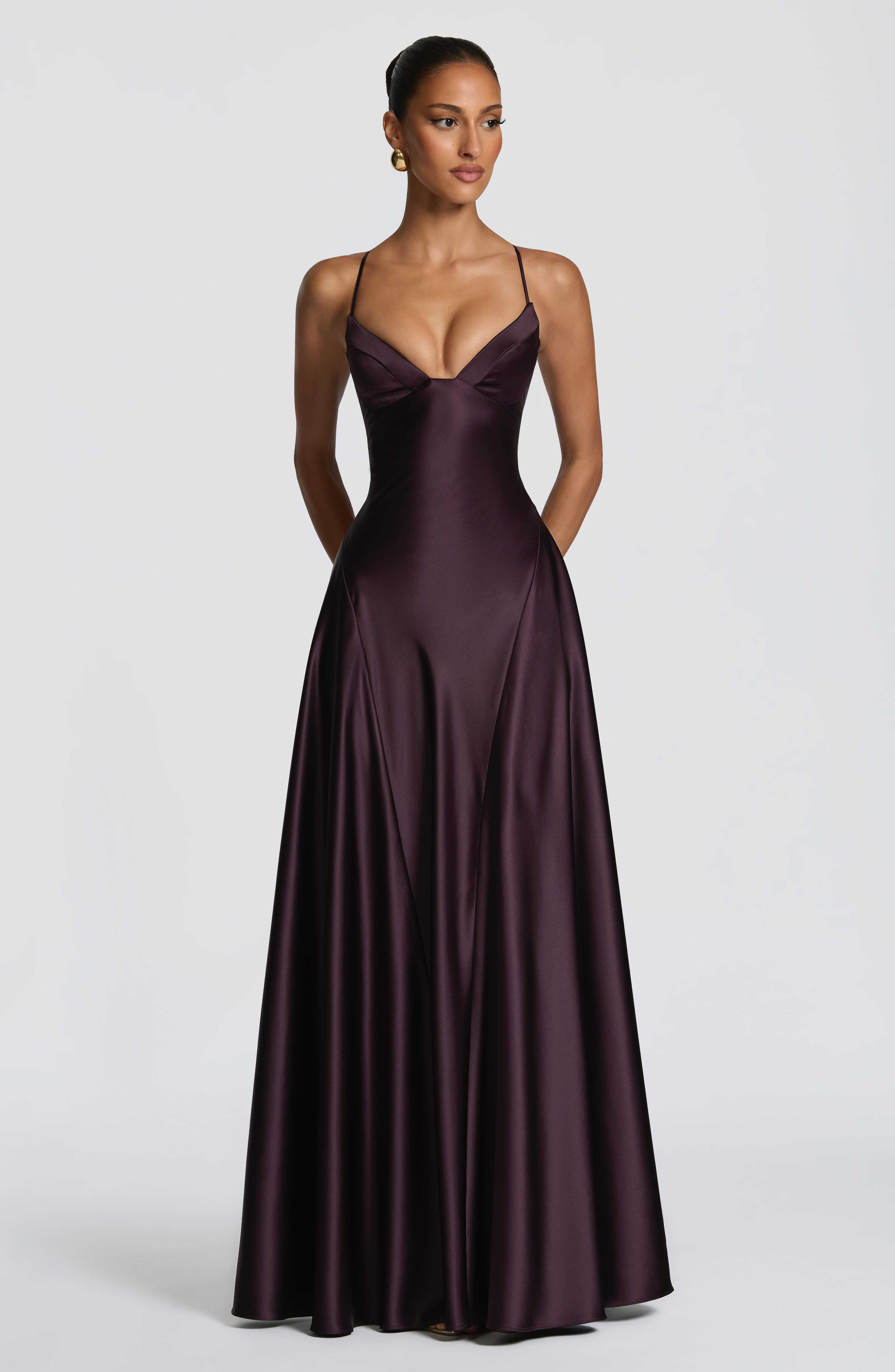 Asterin Maxi Dress - Plum - Image 7